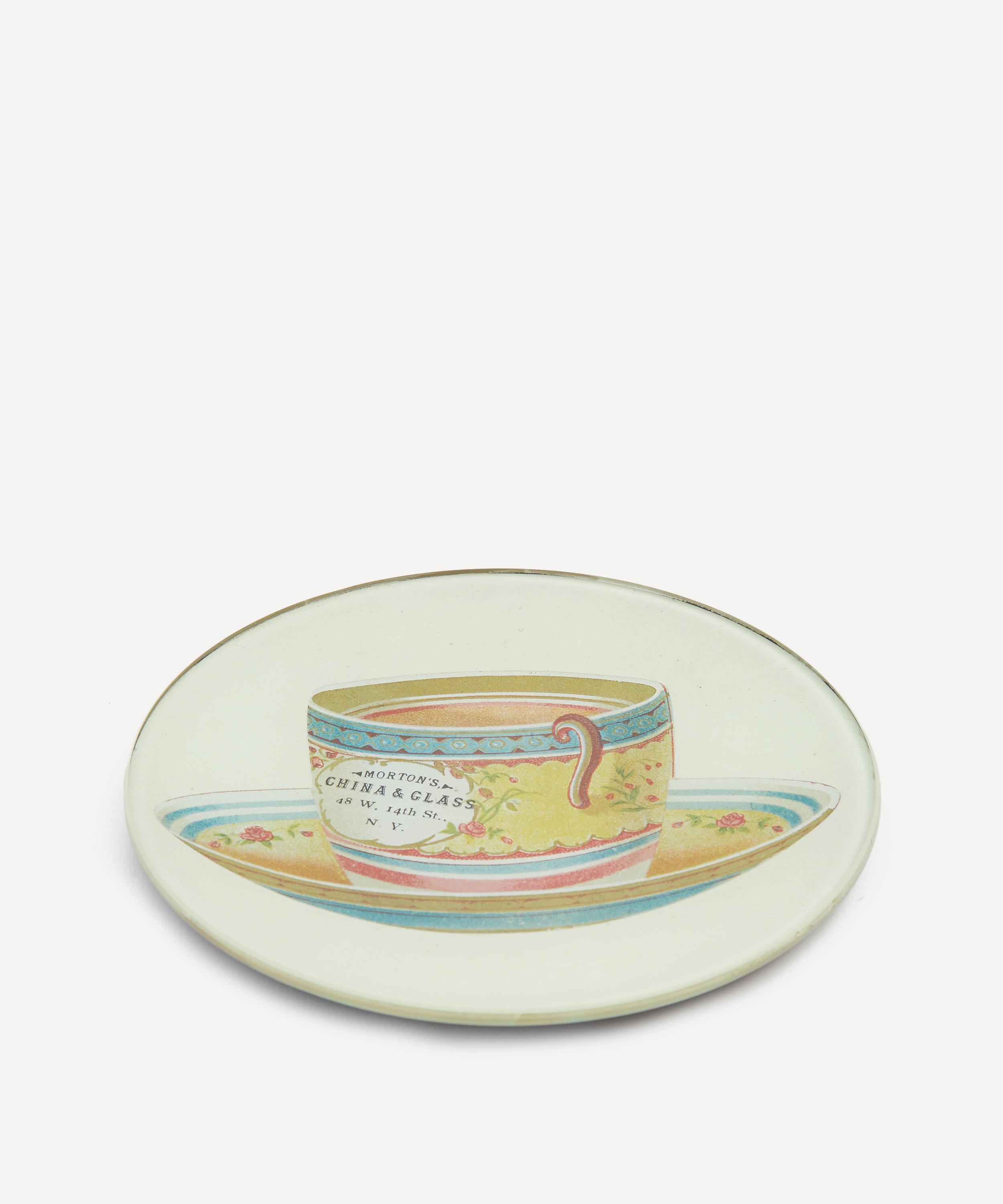 John Derian - China Glass Tea Cup Round Plate