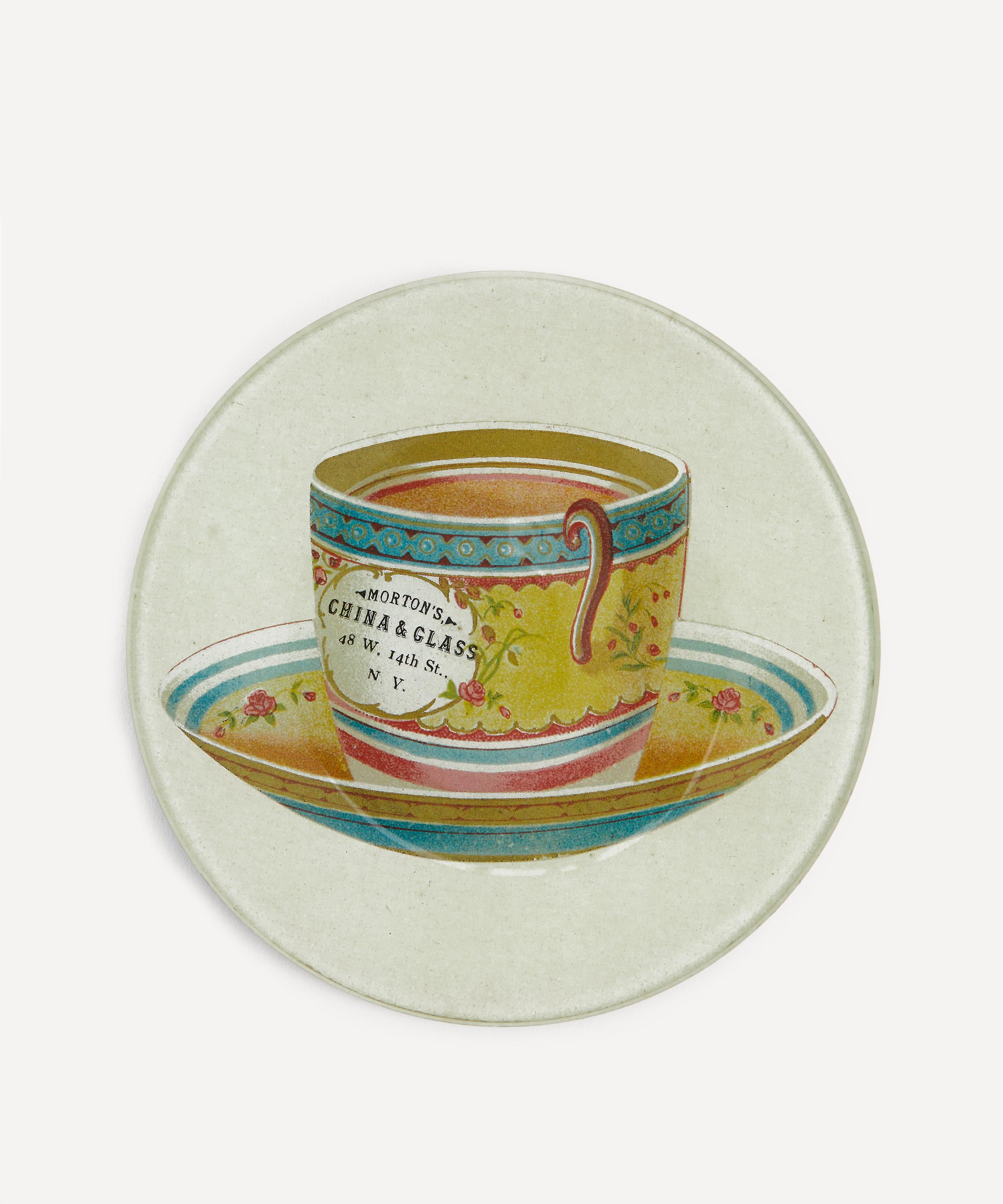 John Derian - China Glass Tea Cup Round Plate image number 1
