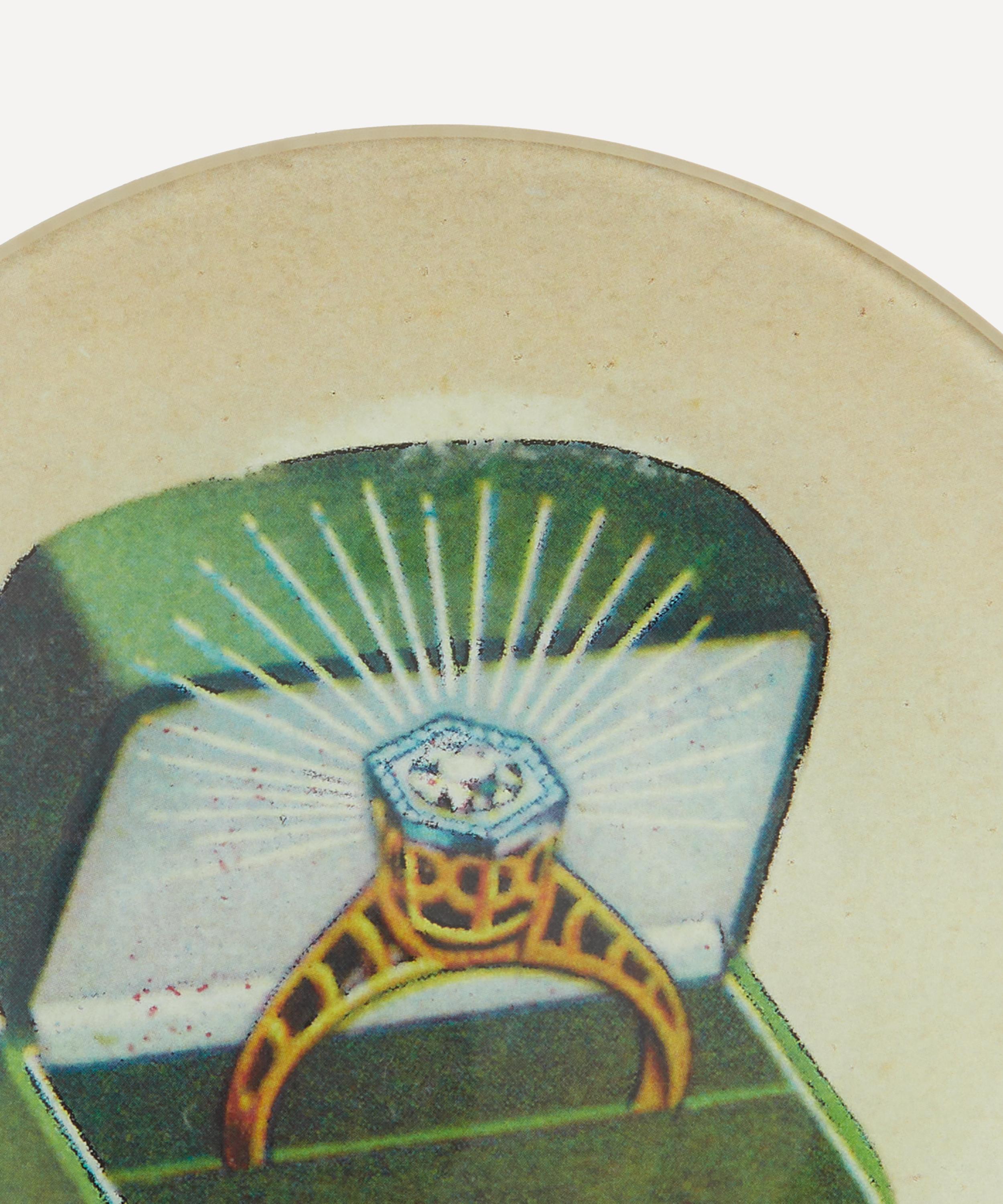 John Derian - Green Velvet Ring Round Plate image number 2