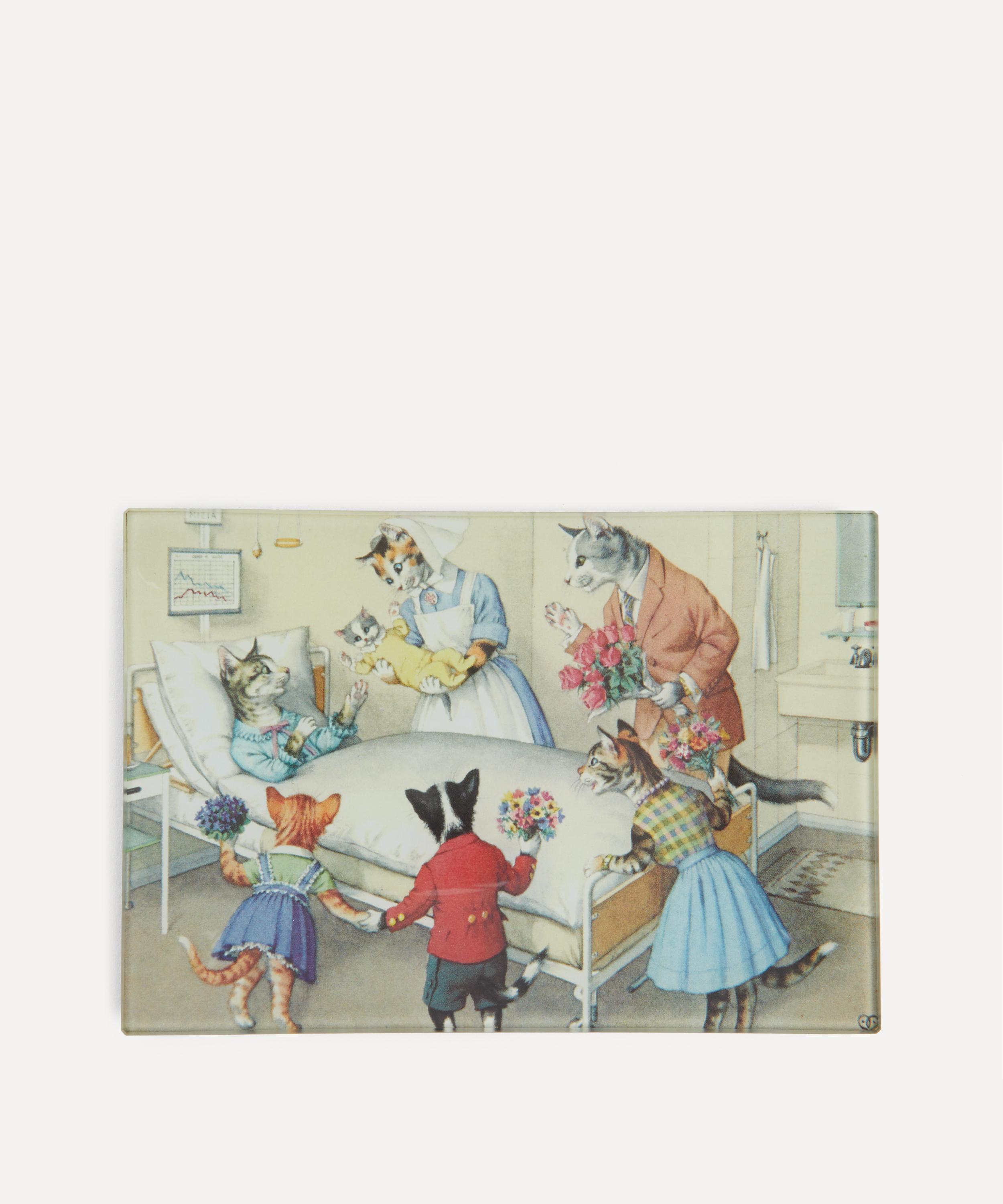 John Derian - Congratulations Cat Rectangle Tray
