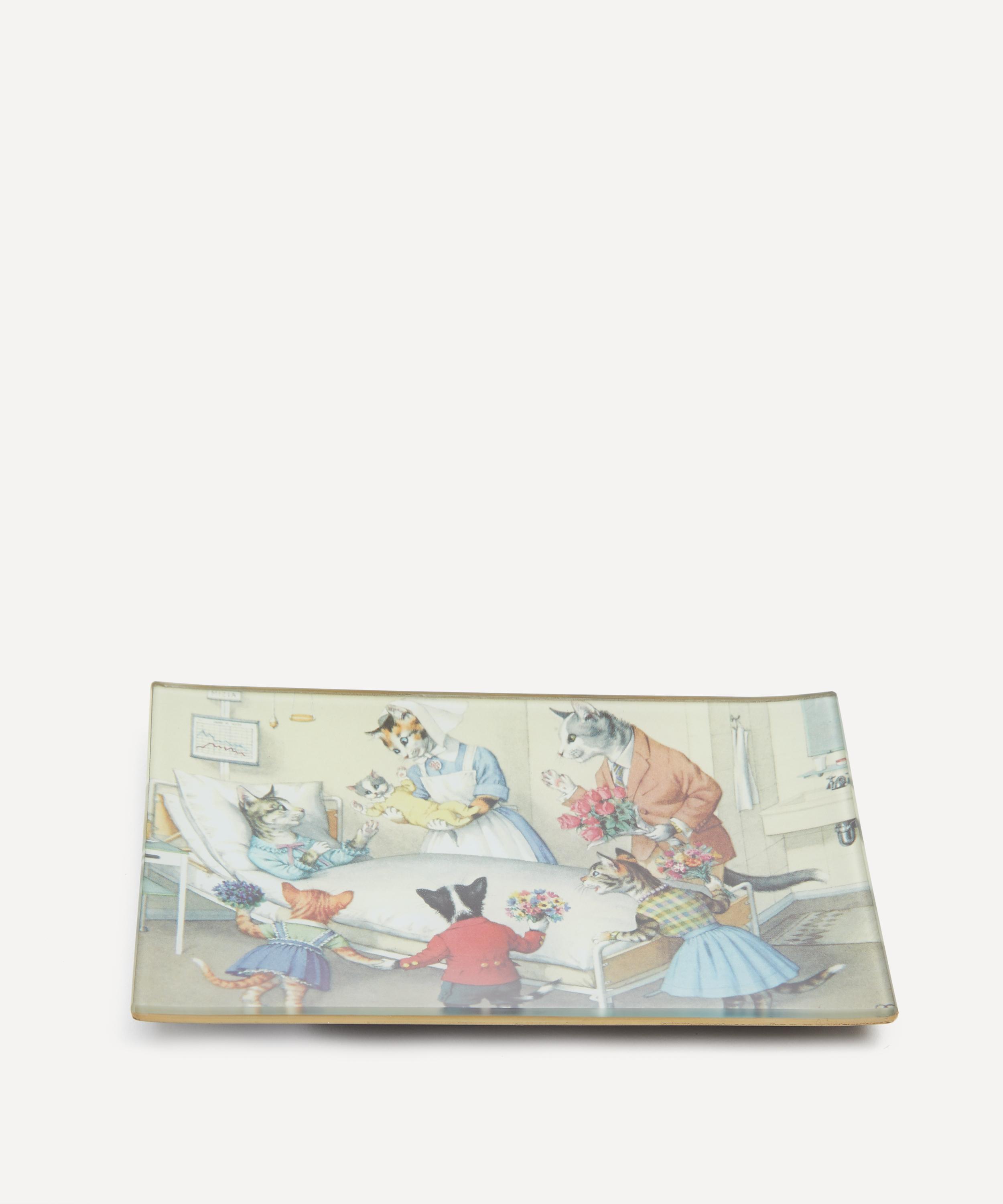 John Derian - Congratulations Cat Rectangle Tray image number 1