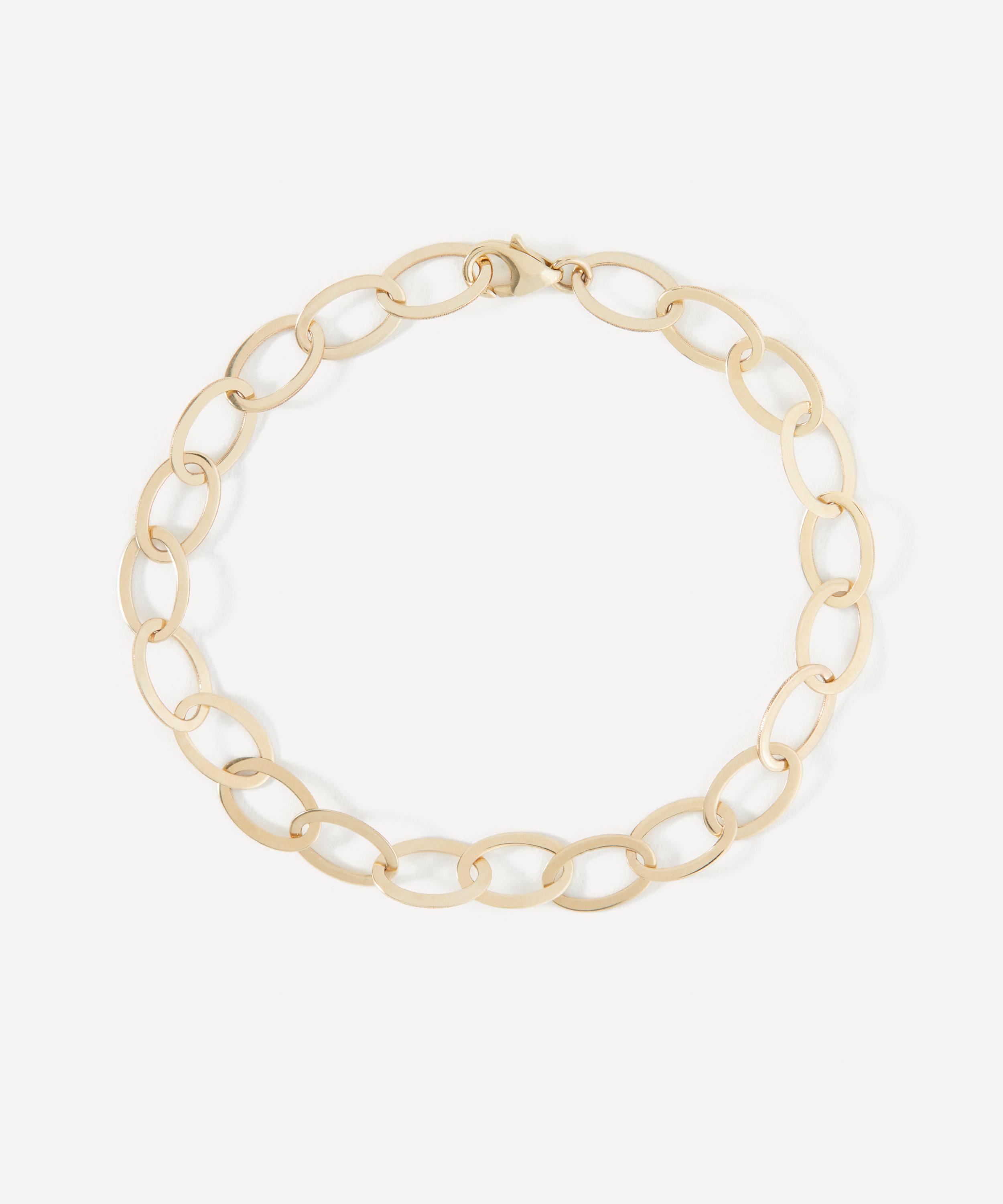 Liberty - 9ct Gold Laser Cut Round Link Bracelet