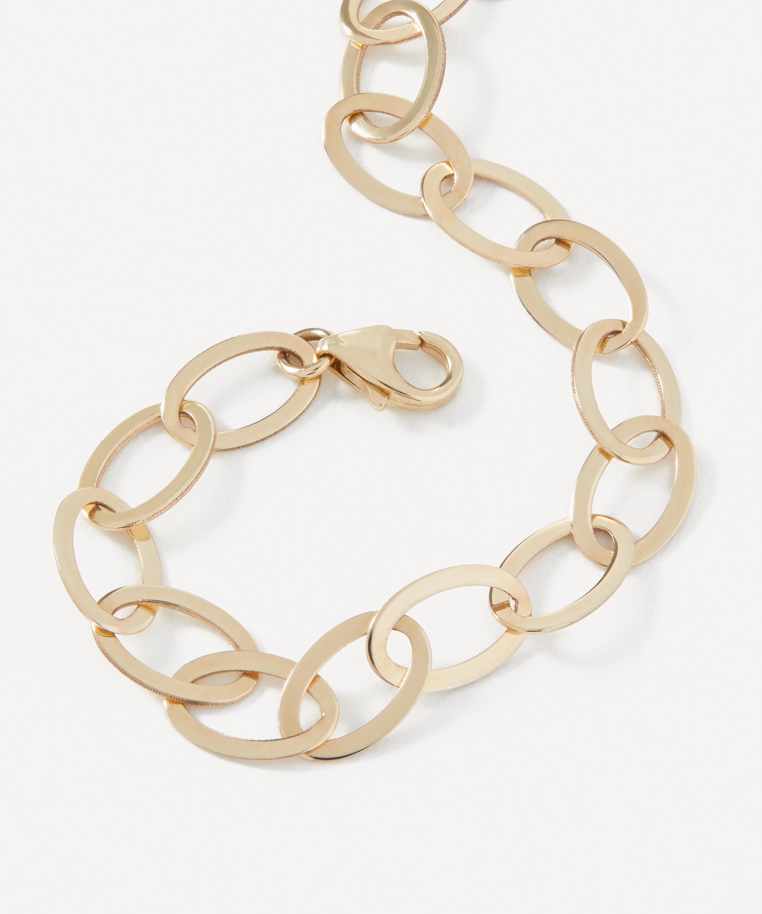 Liberty - 9ct Gold Laser Cut Round Link Bracelet image number 2