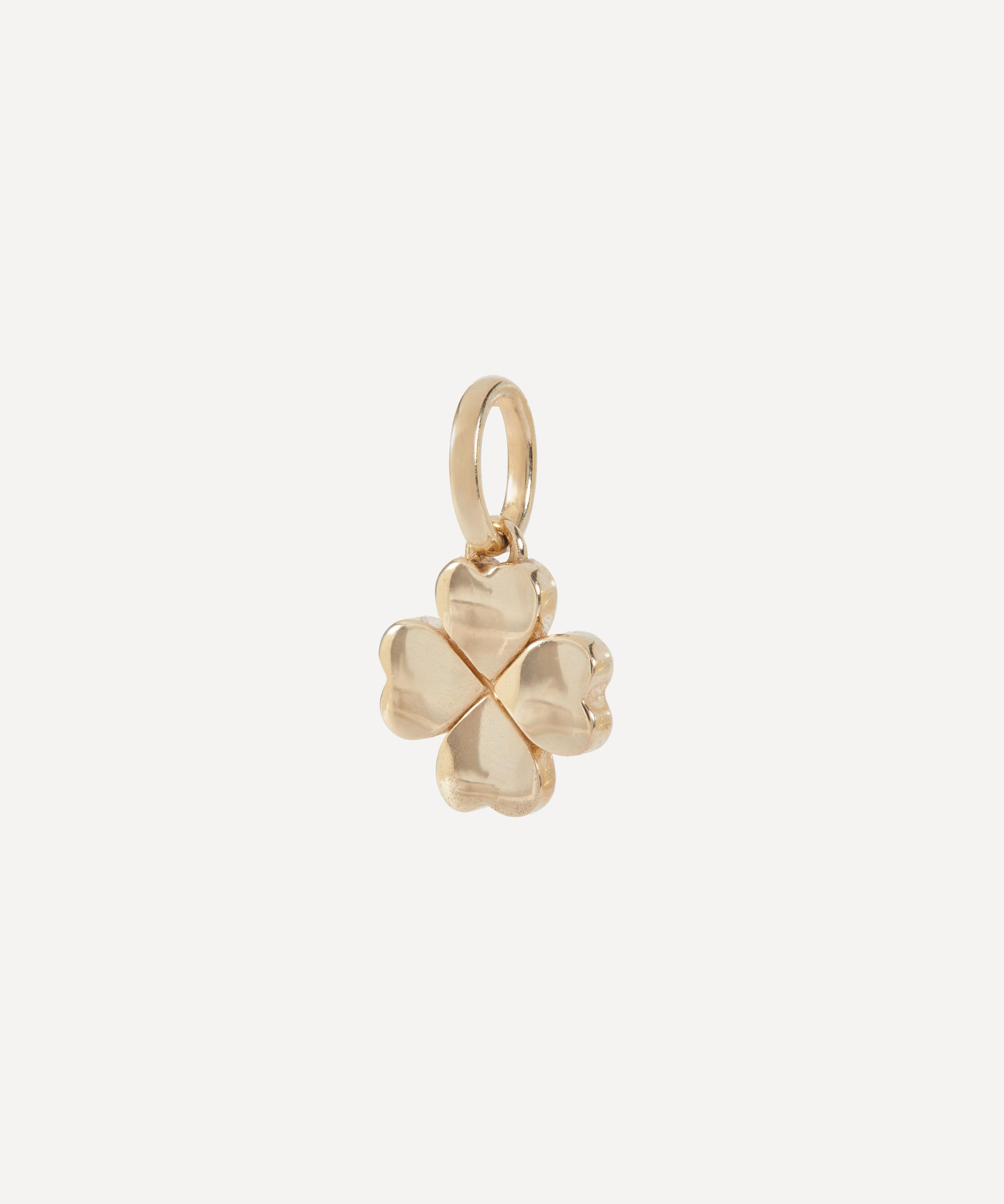 Liberty - 9ct Gold Wish Me Luck Clover Pendant