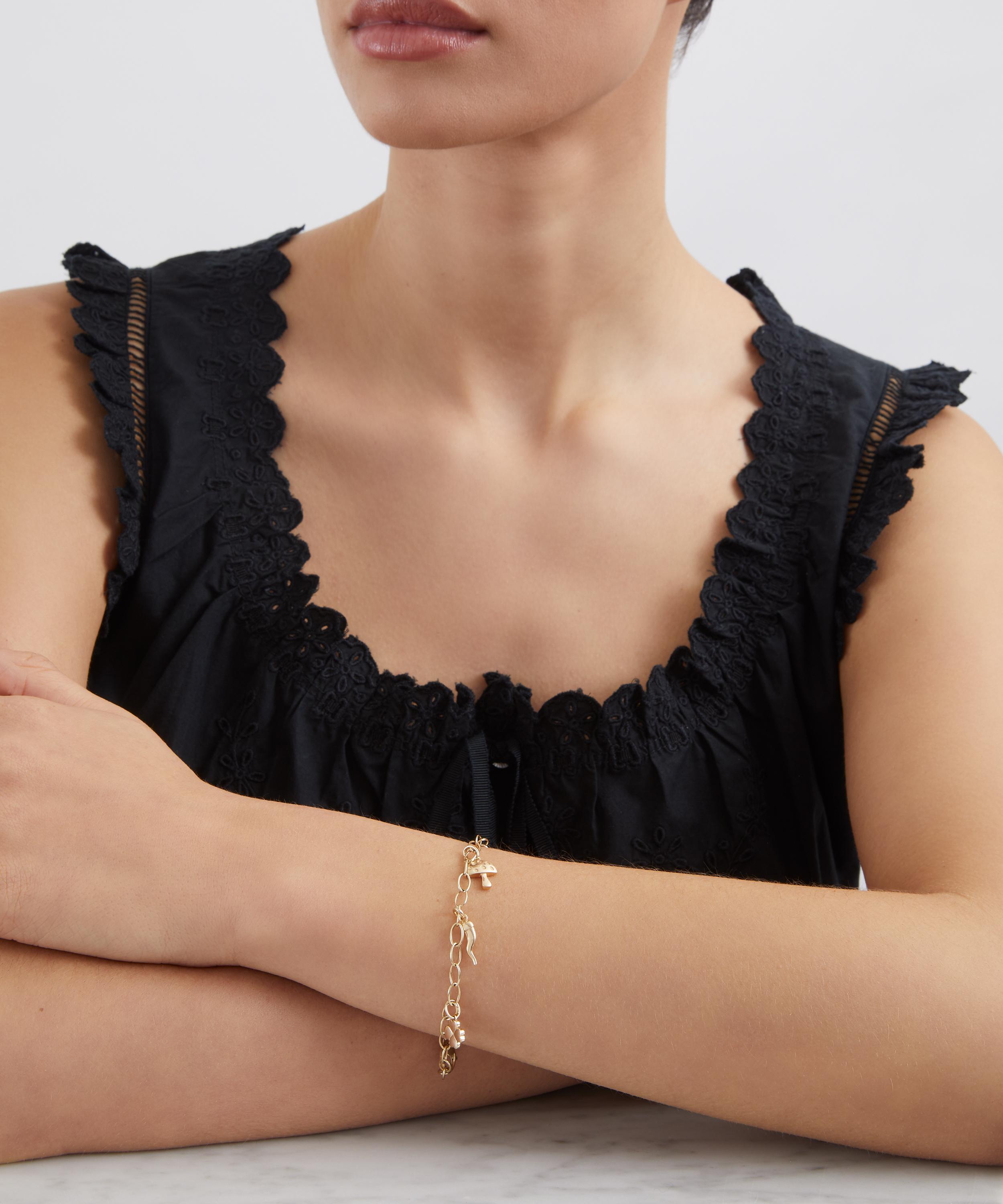 Liberty - 9ct Gold Wish Me Luck Cornicello Horn Pendant image number 1