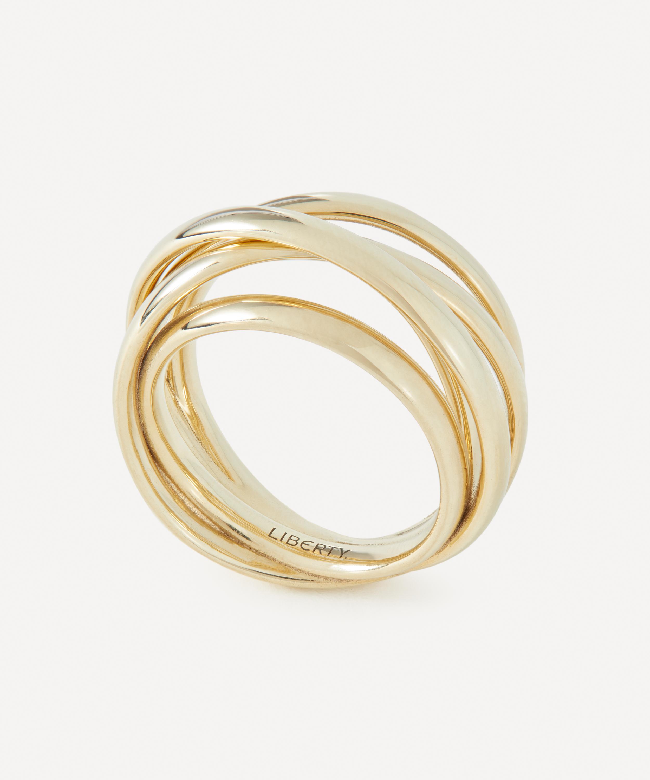 Liberty - 9ct Gold Intertwined Plain Ring