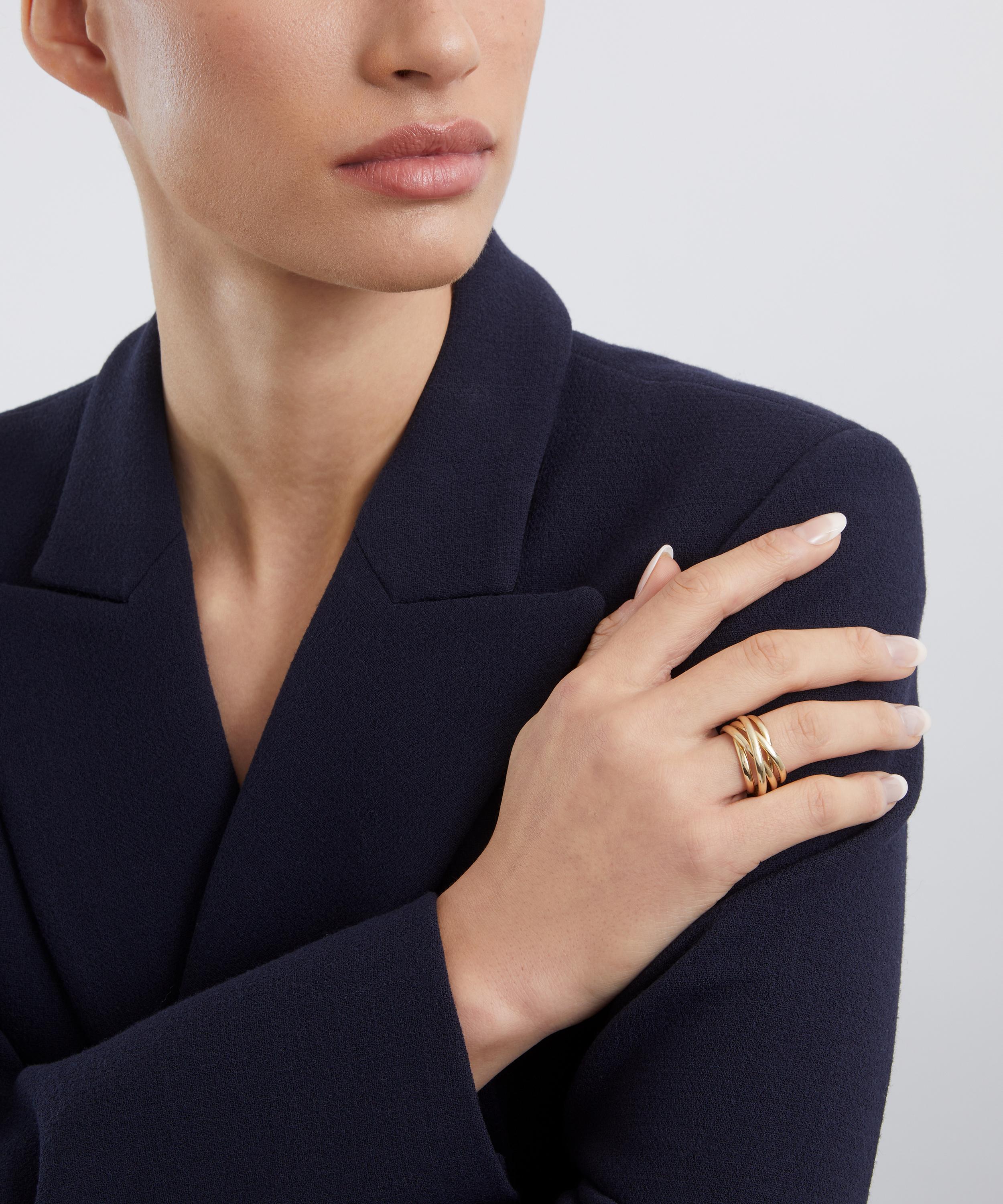 Liberty - 9ct Gold Intertwined Plain Ring image number 1