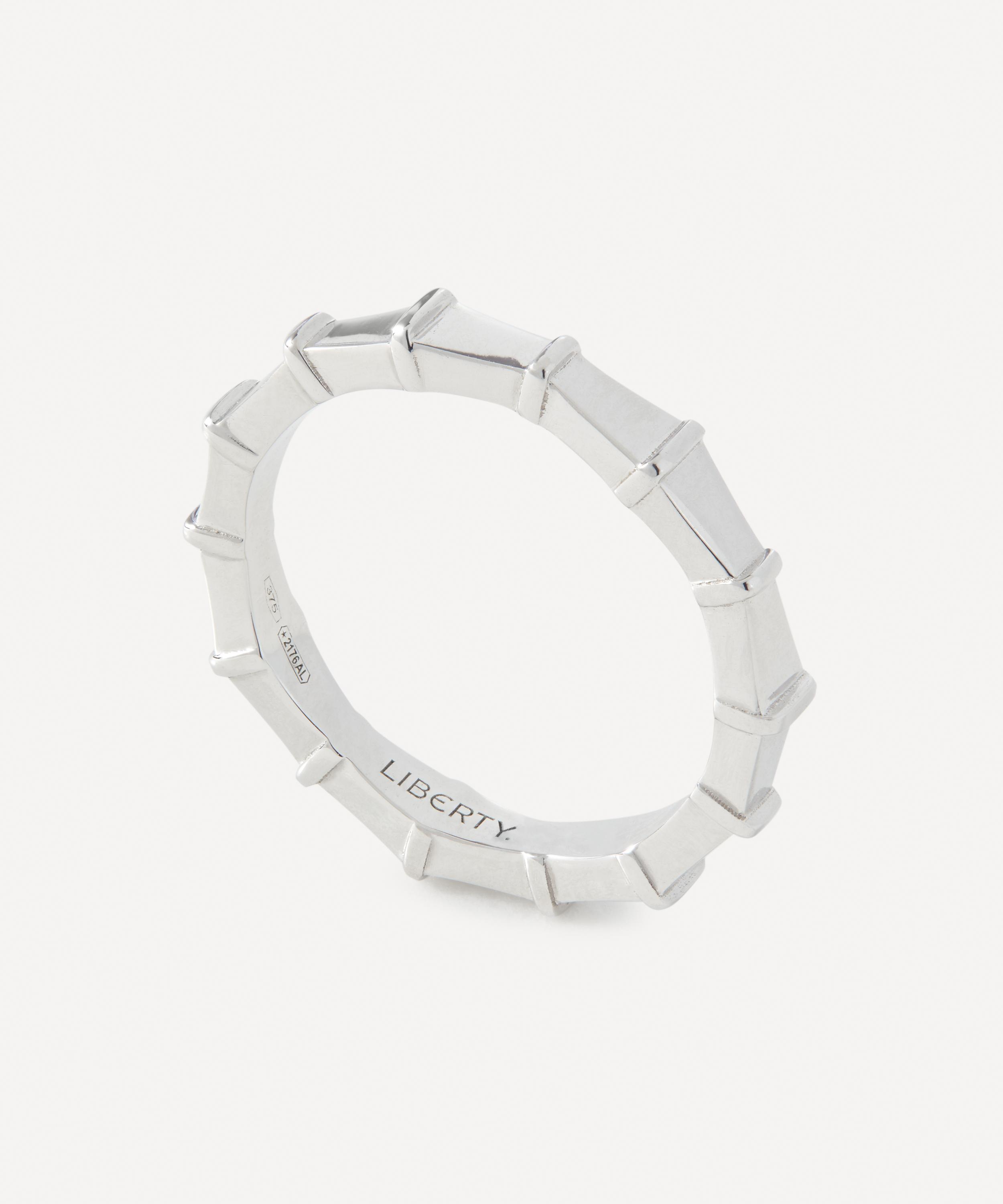 Liberty - 9ct White Gold Tepper Ring