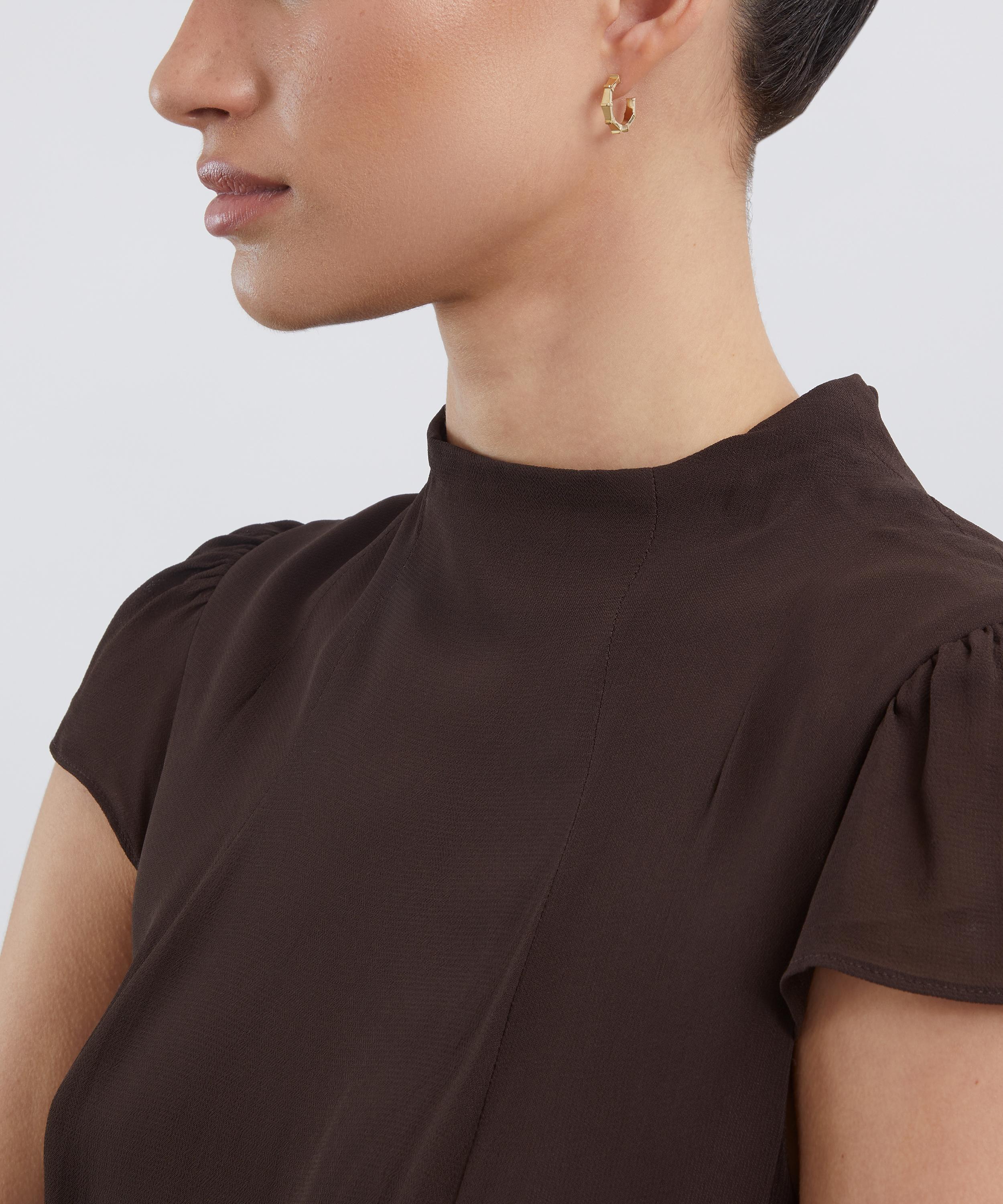 Liberty - 9ct Gold Tepper Hoop Earrings image number 1