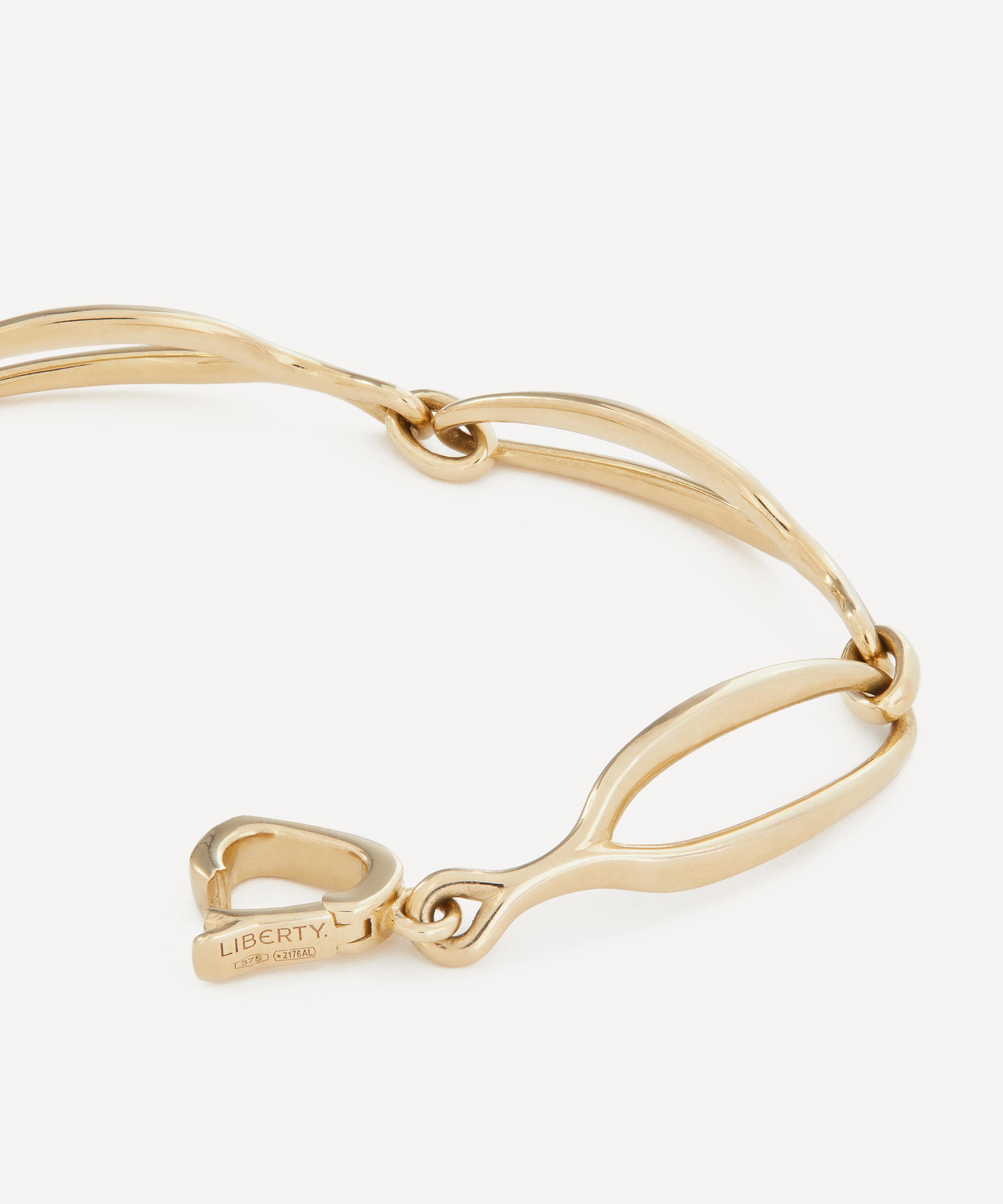 Liberty - 9ct Gold Link Plain Bracelet image number 2