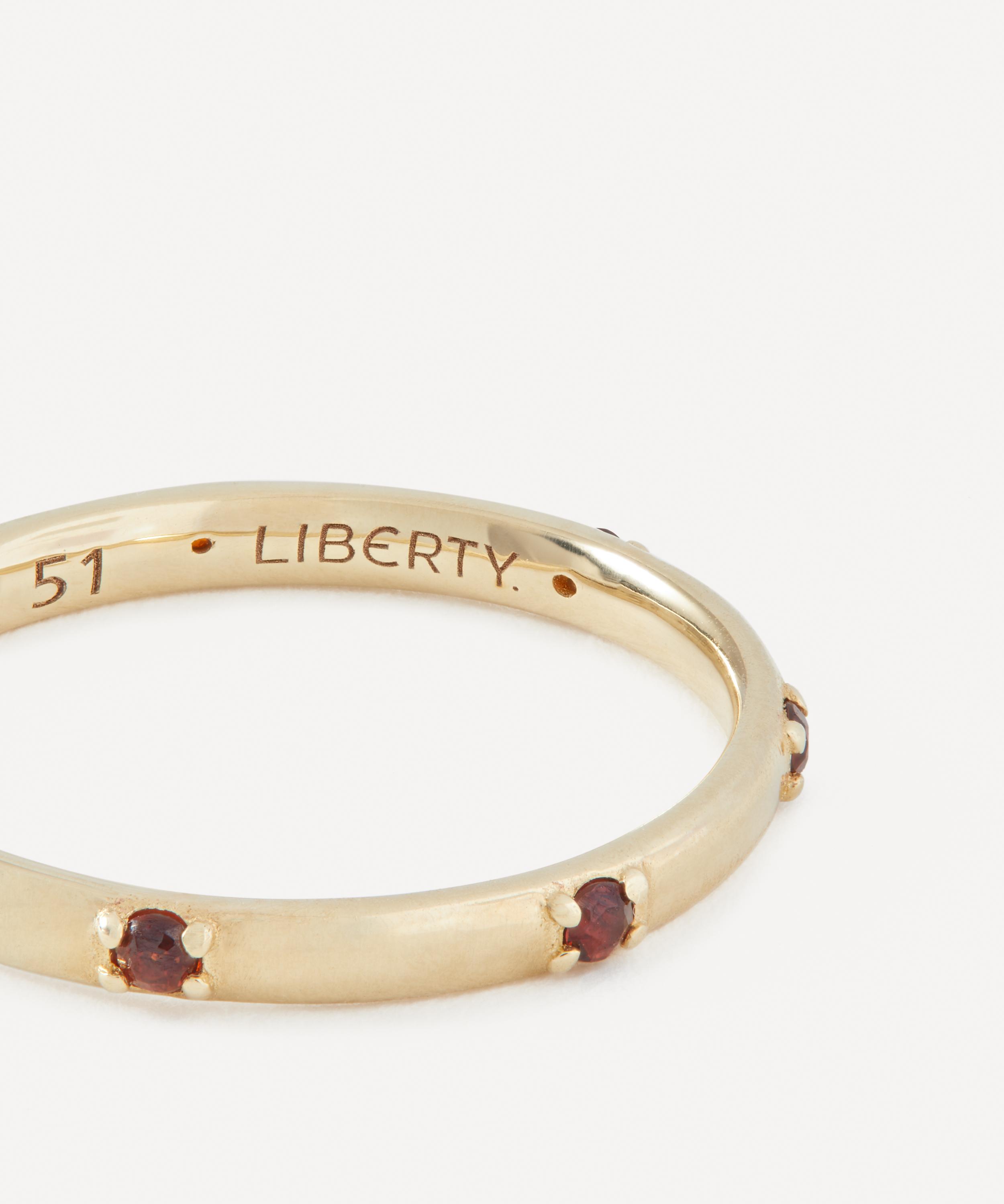 Liberty - 9ct Gold Constellation Garnet Ring image number 2