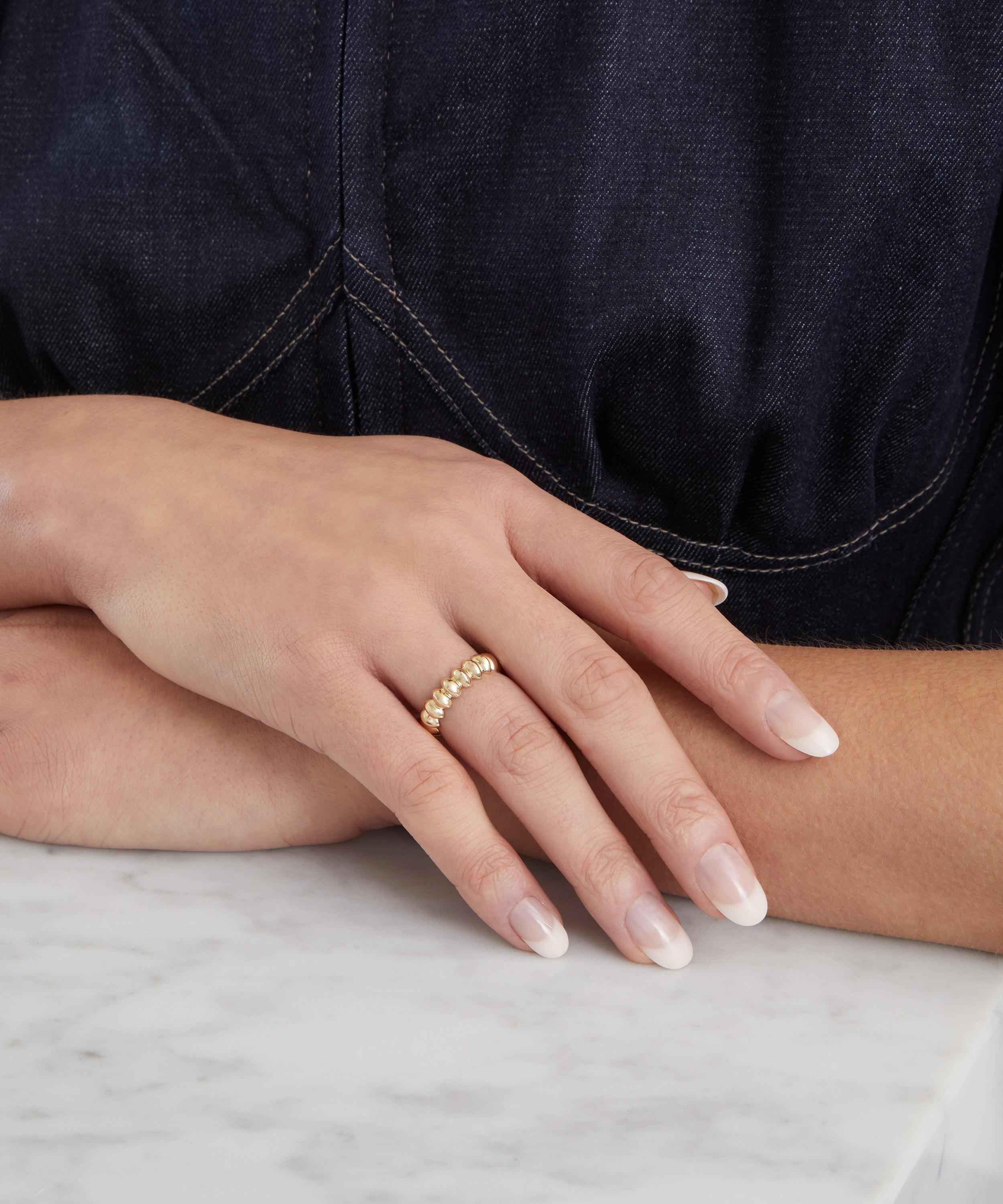 Liberty - 9ct Gold Pebble Plain Ring image number 1