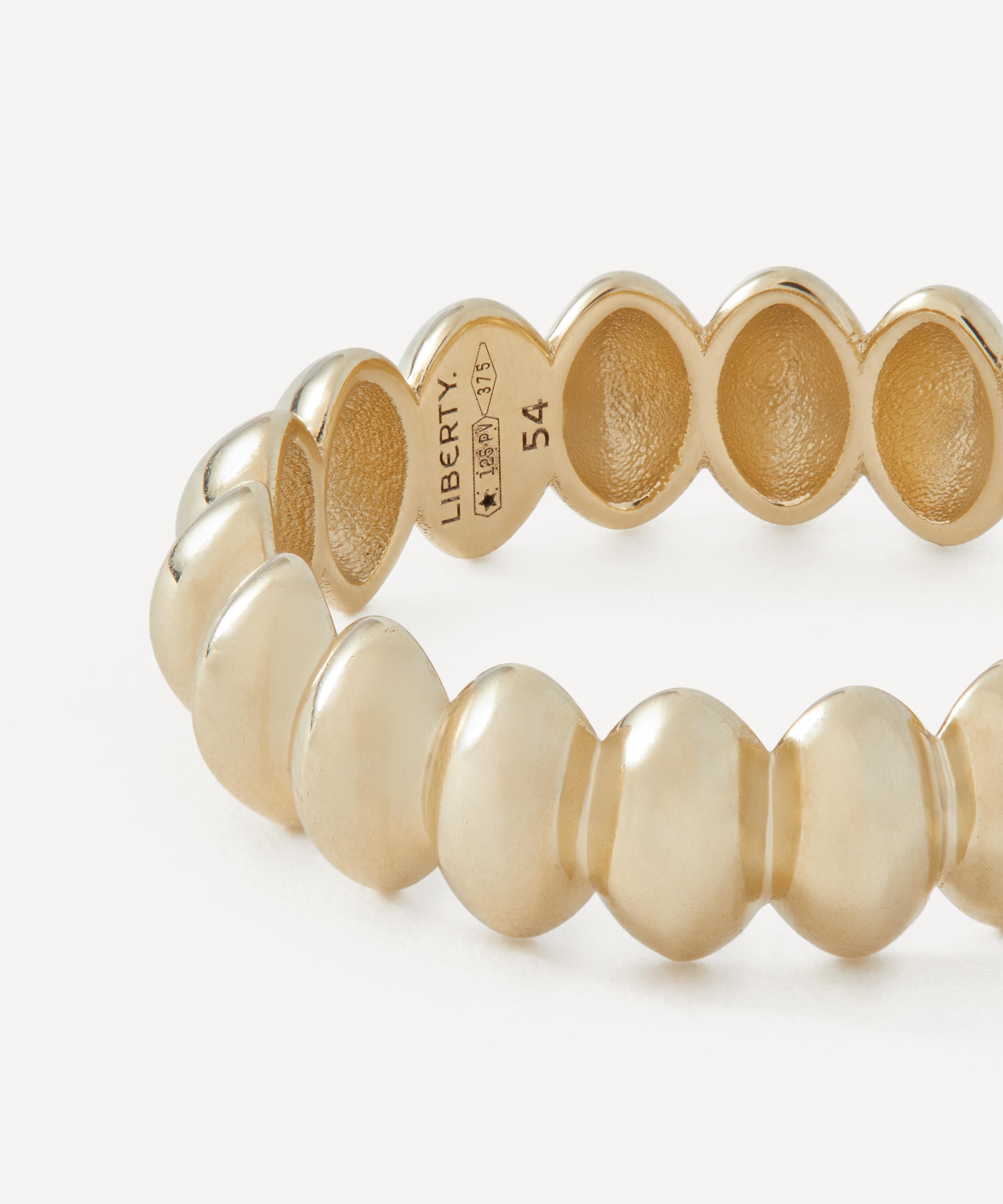 Liberty - 9ct Gold Pebble Plain Ring image number 2