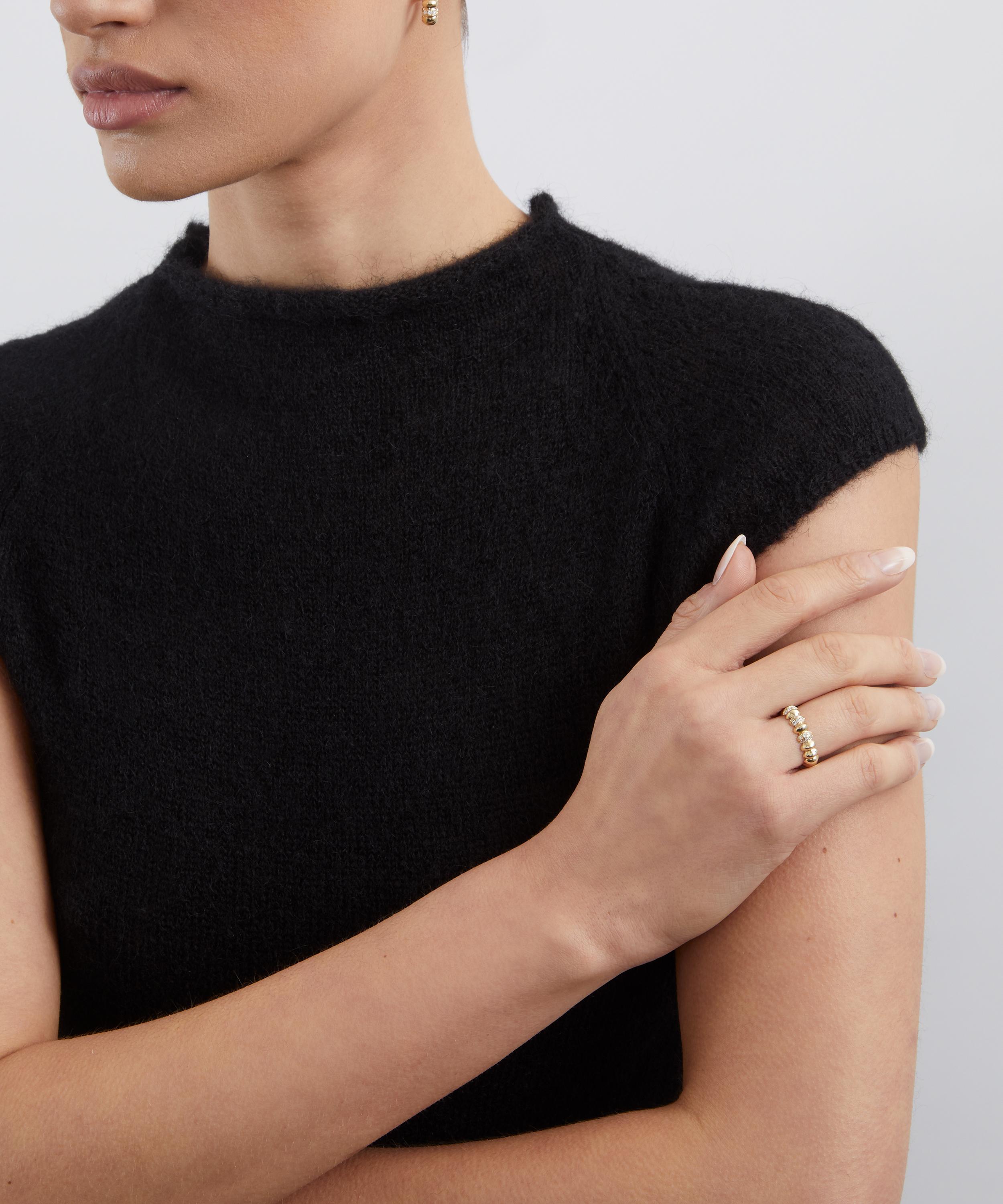 Liberty - 9ct Gold Pebble Pav&eacute; Diamond Ring image number 1