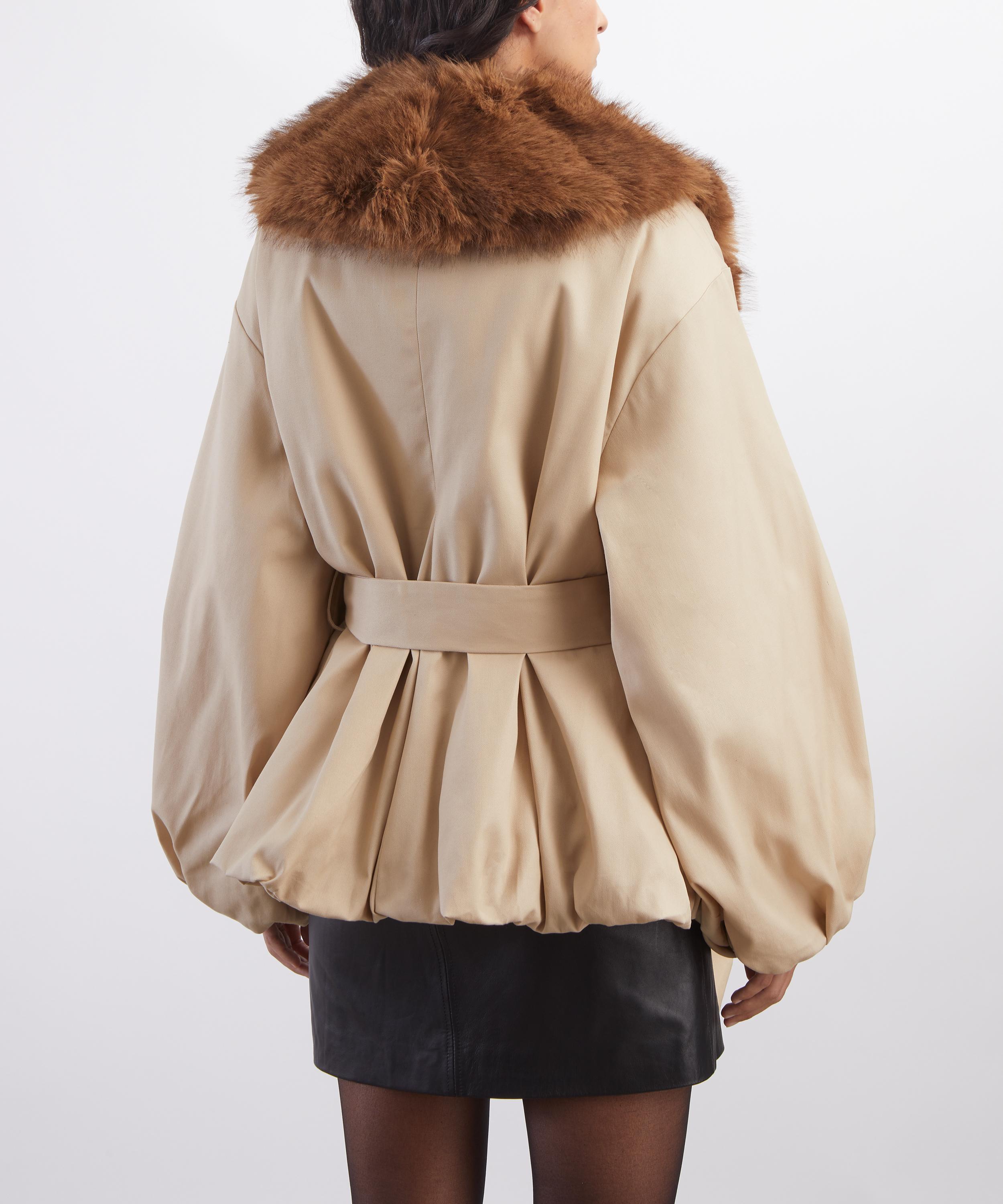ROTATE Birger Christensen - Faux Fur Collar Jacket image number 3