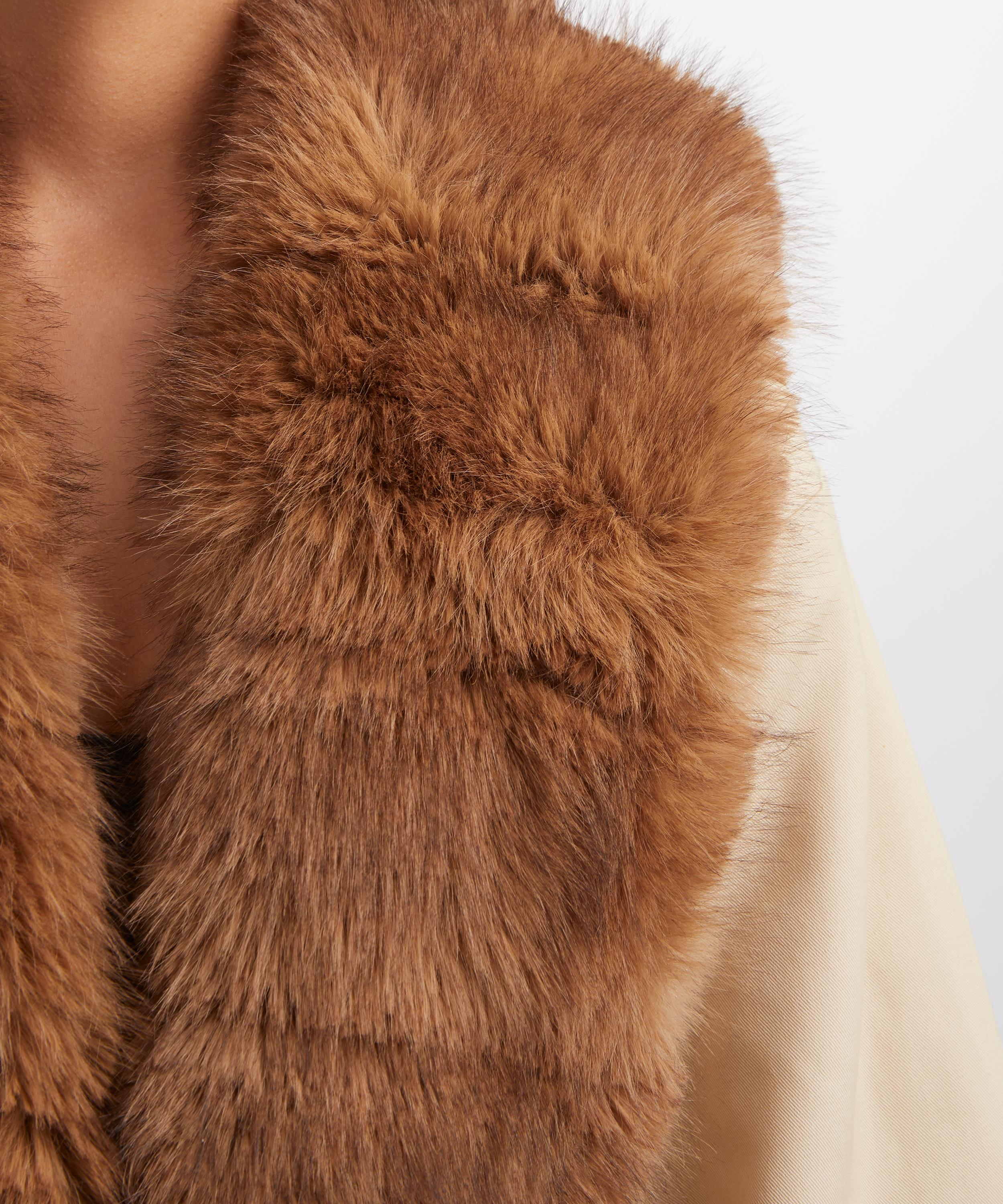ROTATE Birger Christensen - Faux Fur Collar Jacket image number 4