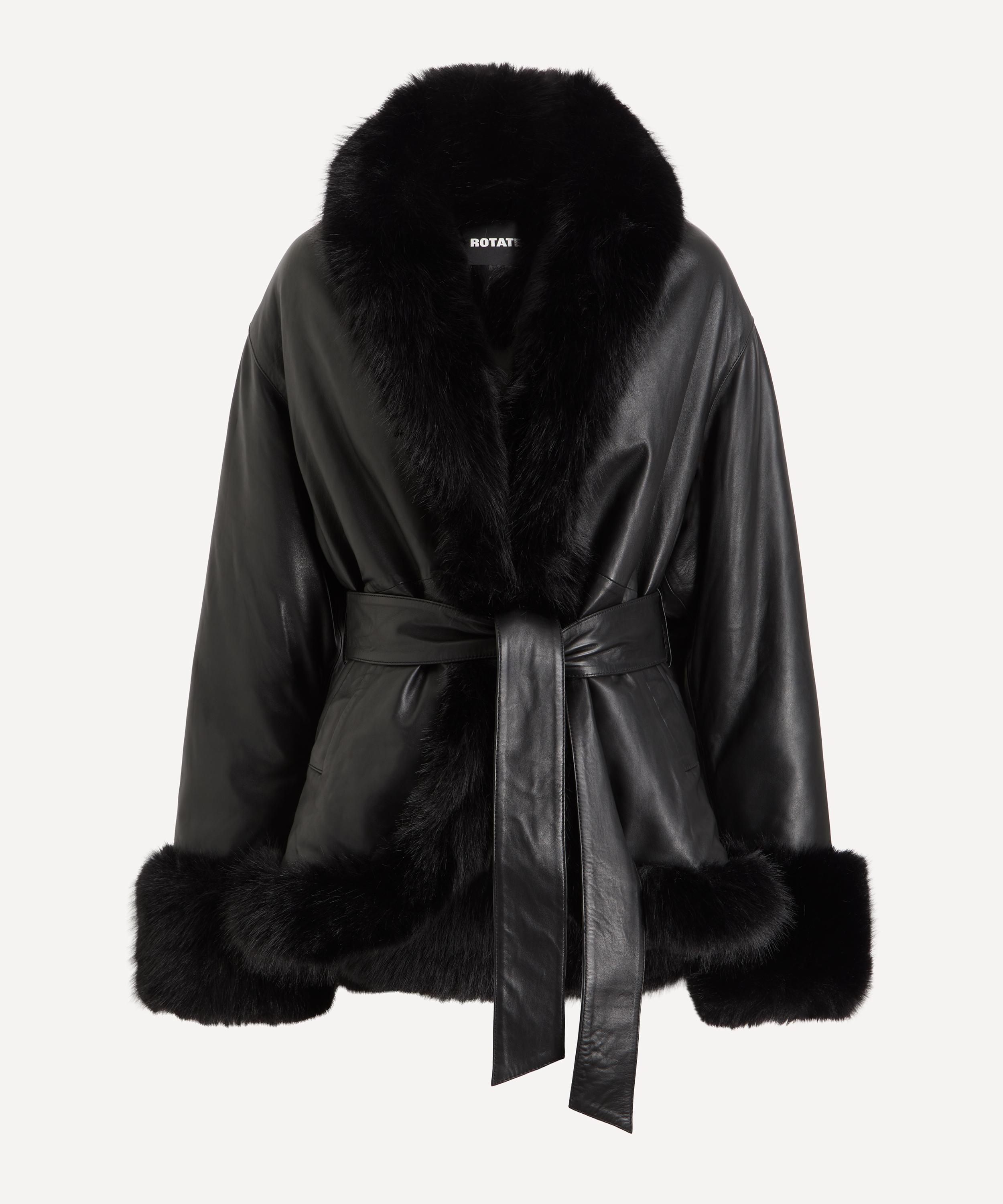 ROTATE Birger Christensen - Bonded Leather Jacket
