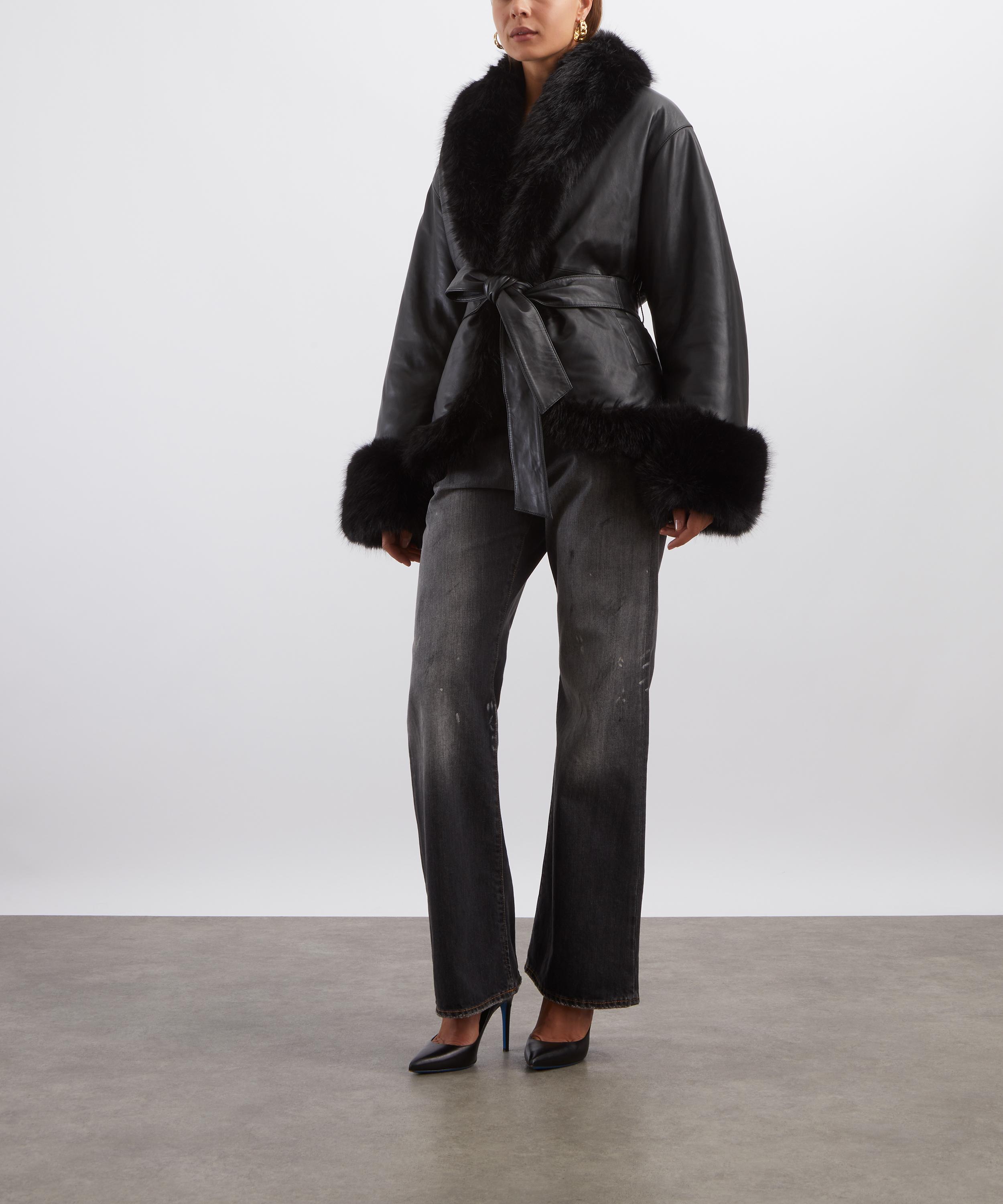ROTATE Birger Christensen - Bonded Leather Jacket image number 1
