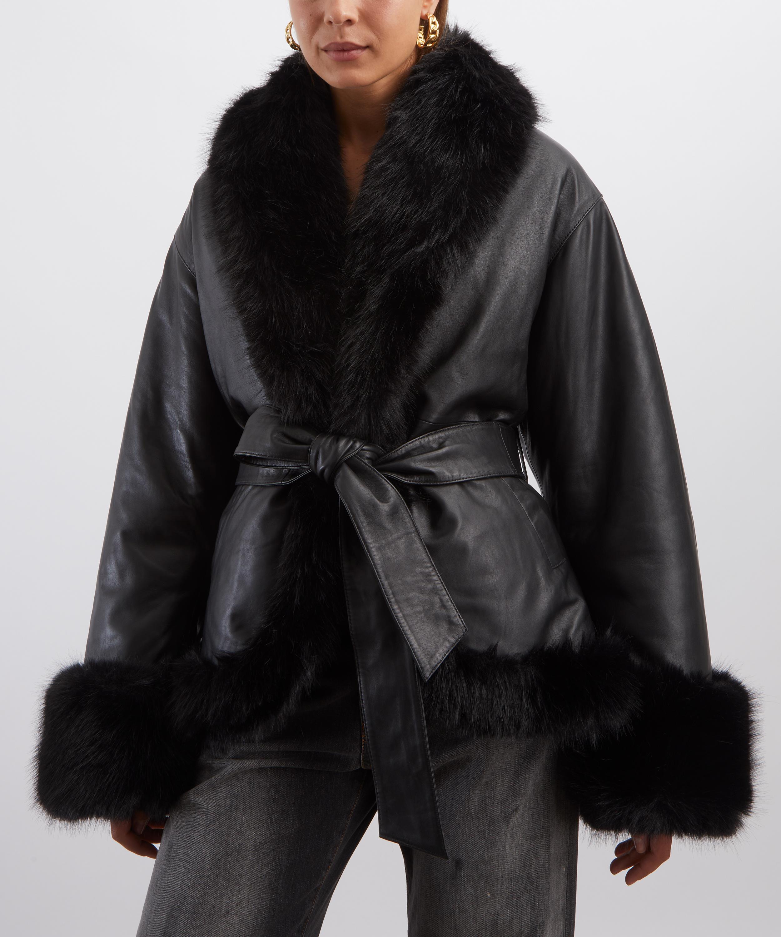 ROTATE Birger Christensen - Bonded Leather Jacket image number 2