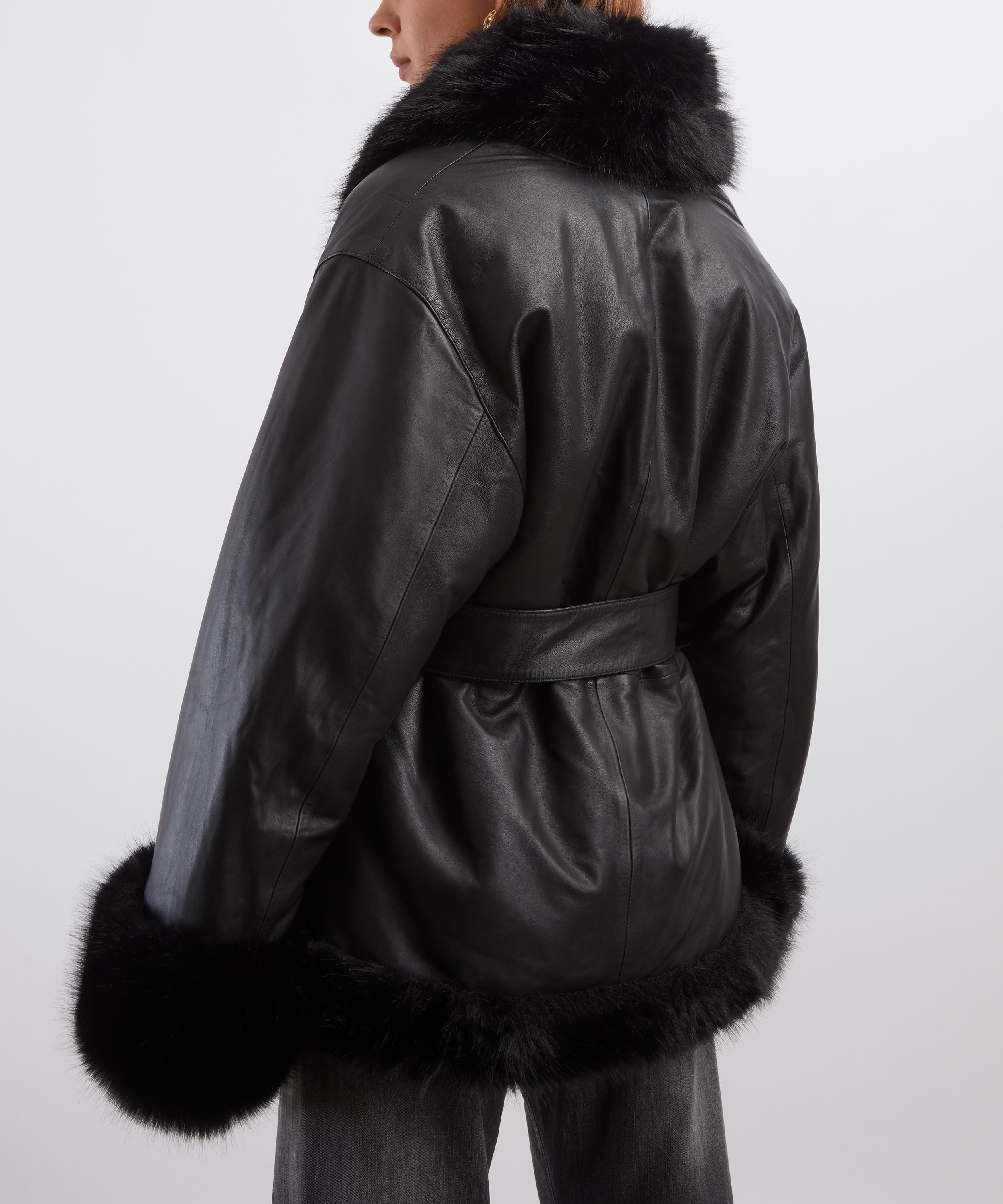 ROTATE Birger Christensen - Bonded Leather Jacket image number 3