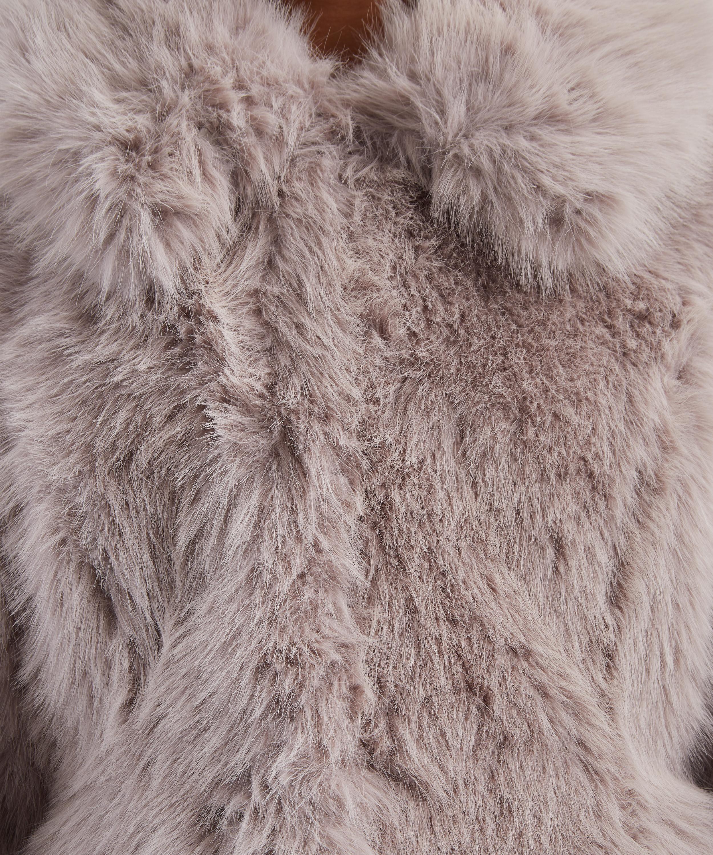 ROTATE Birger Christensen - Faux Fur Flared Jacket image number 4
