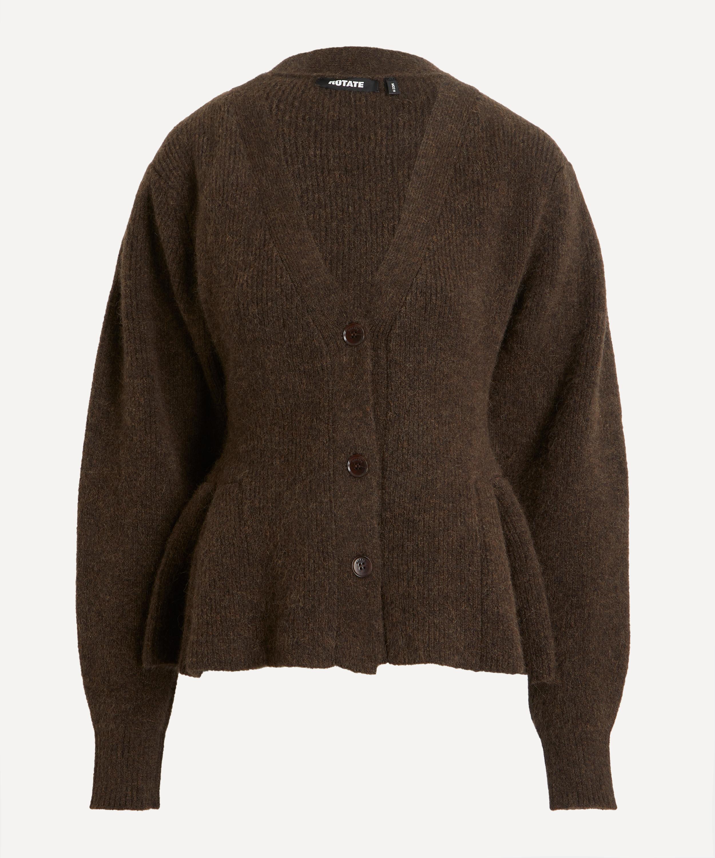 ROTATE Birger Christensen - Knit Peplum Cardigan image number 0