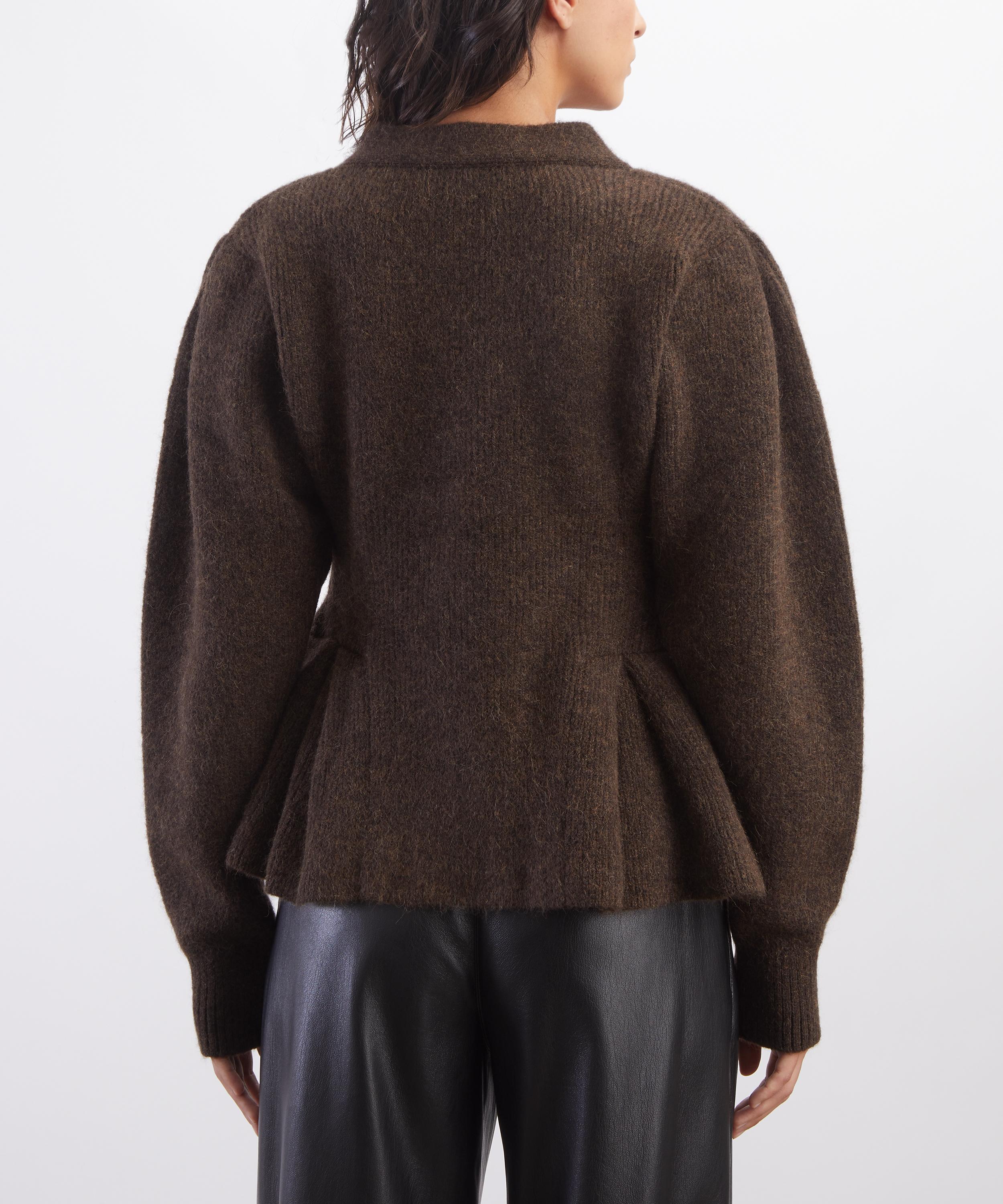 ROTATE Birger Christensen - Knit Peplum Cardigan image number 3