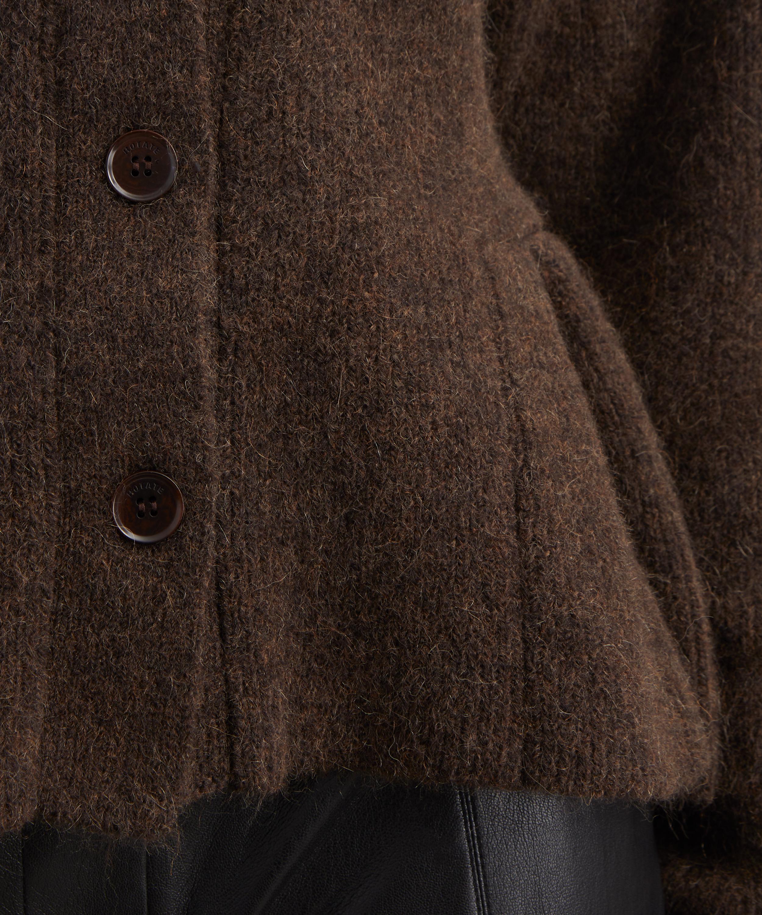 ROTATE Birger Christensen - Knit Peplum Cardigan image number 4