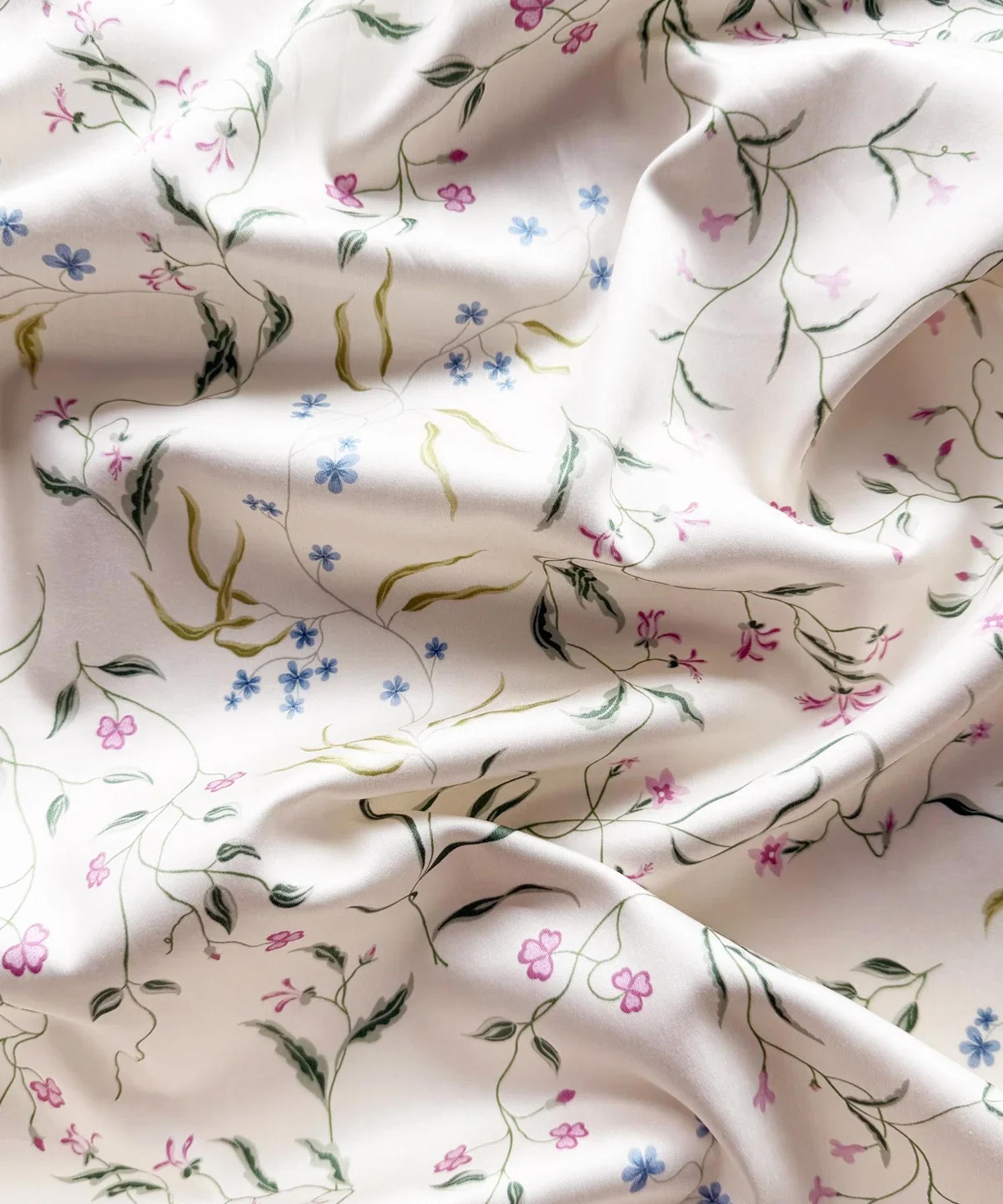 Coco & Wolf - Regal Blossom Ardington Cotton Sateen King Flat Sheet image number 2