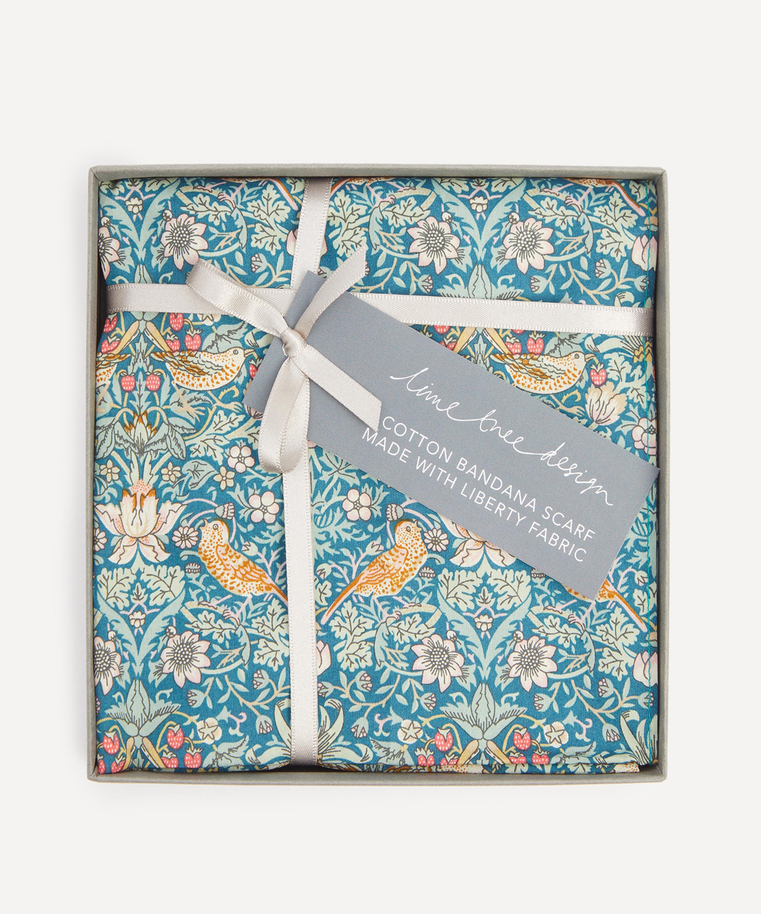 Lime Tree Design - Liberty Fabrics Strawberry Thief Tana Lawn&trade; Cotton Headscarf Bandana image number 0