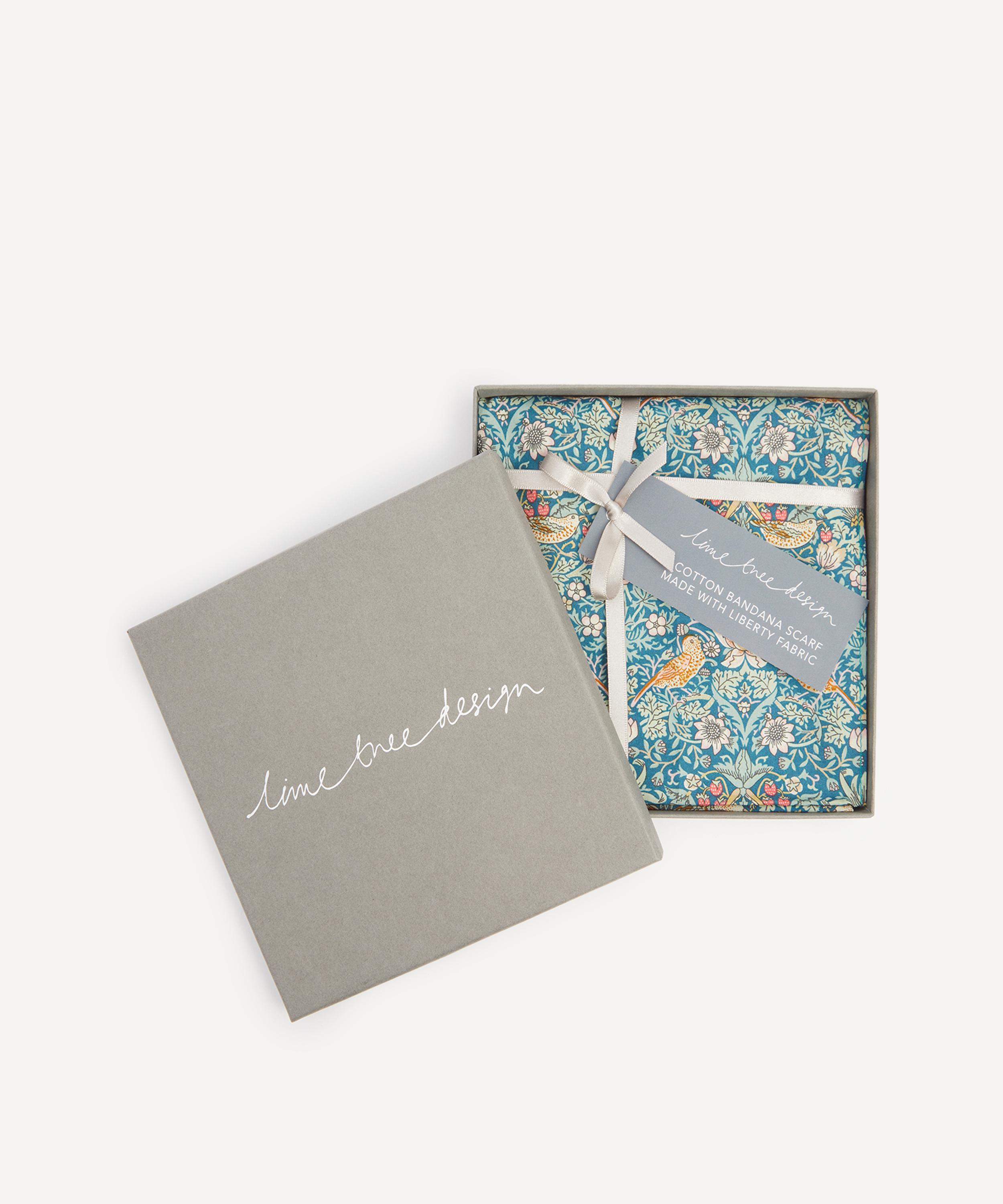 Lime Tree Design - Liberty Fabrics Strawberry Thief Tana Lawn&trade; Cotton Headscarf Bandana image number 1