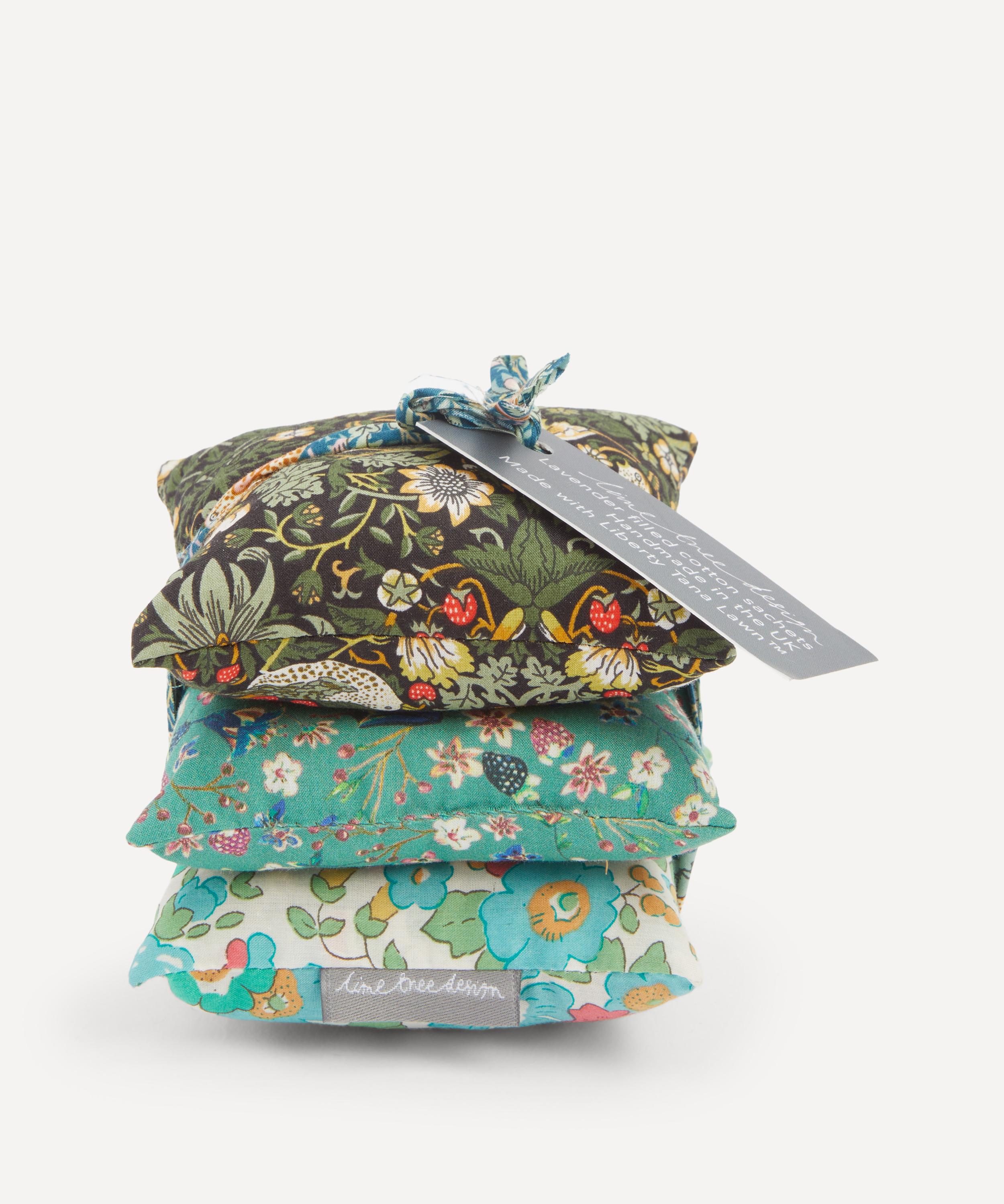 Lime Tree Design - Liberty Fabrics Lavender Sachets Stack of Three image number 0