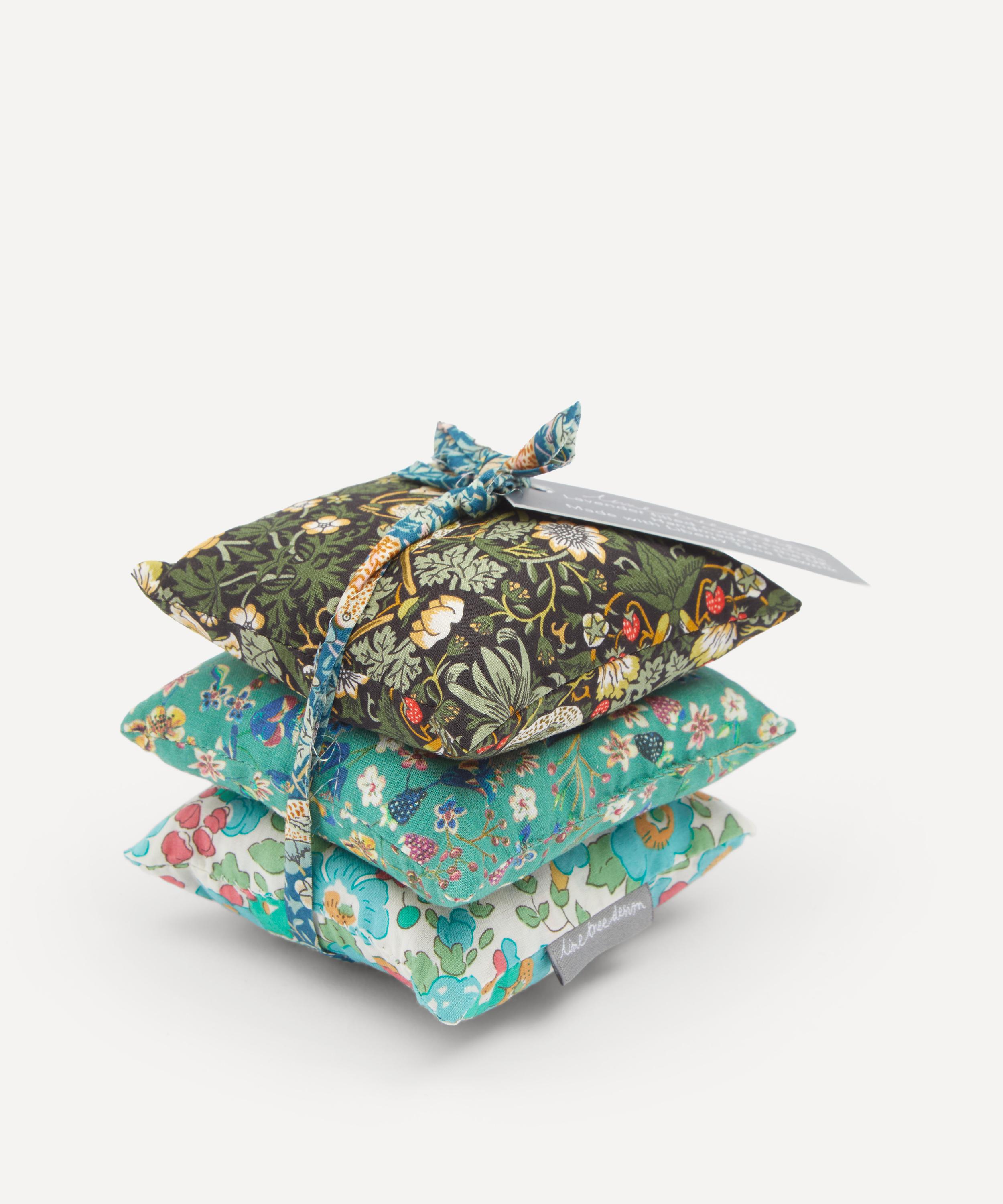 Lime Tree Design - Liberty Fabrics Lavender Sachets Stack of Three image number 1