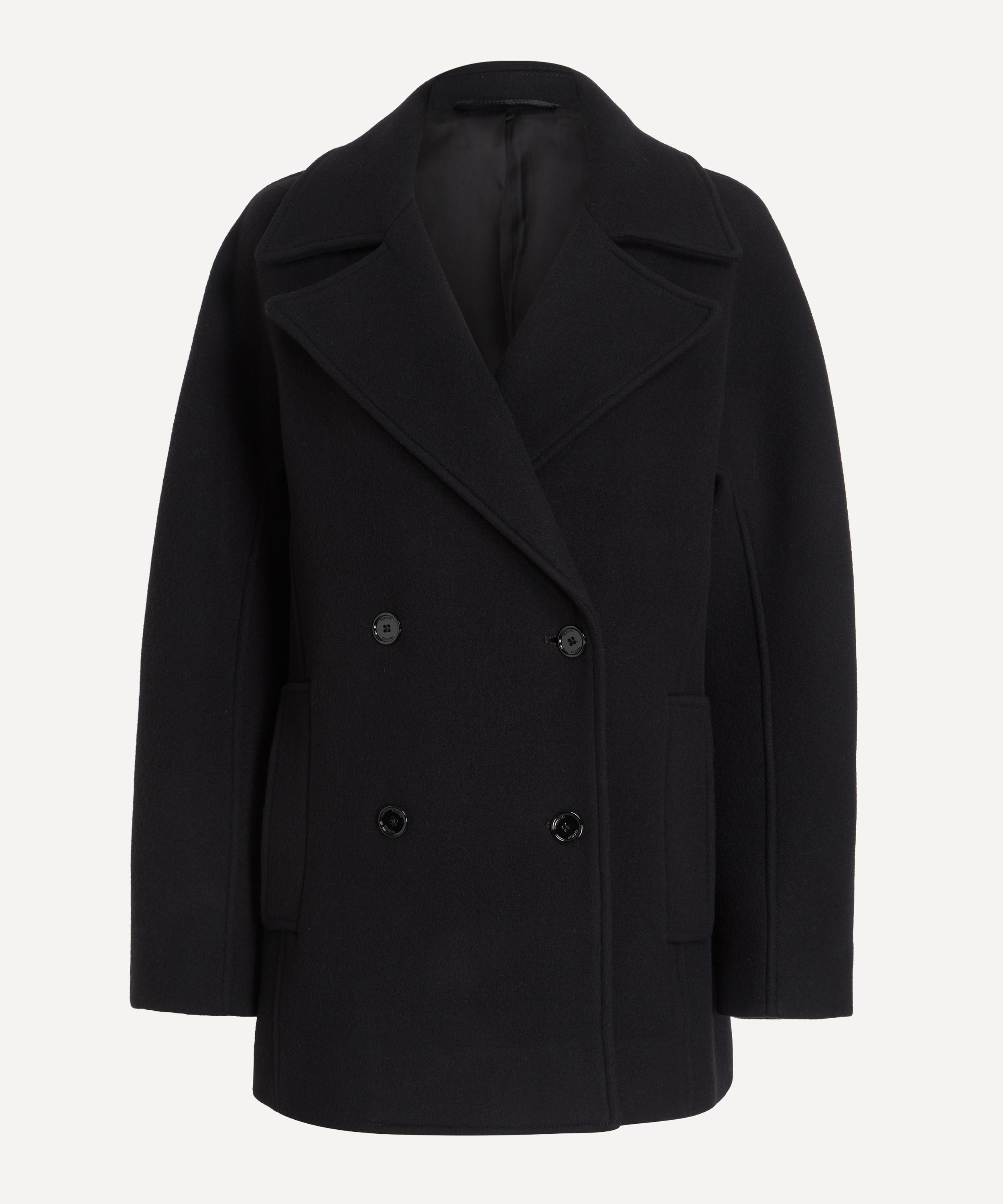 Toteme - Black Rounded Peacoat&nbsp; image number 0