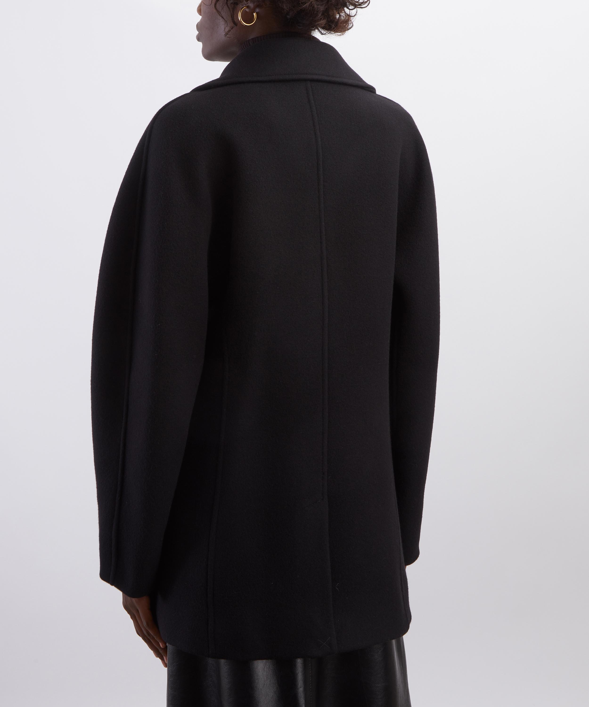 Toteme - Black Rounded Peacoat&nbsp; image number 3