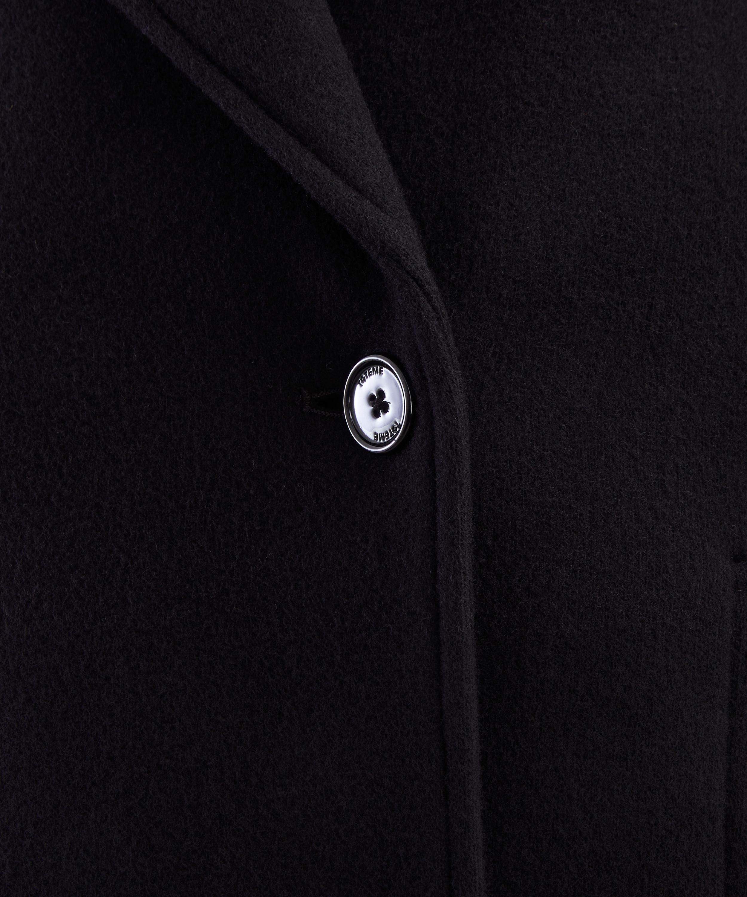 Toteme - Black Rounded Peacoat&nbsp; image number 4