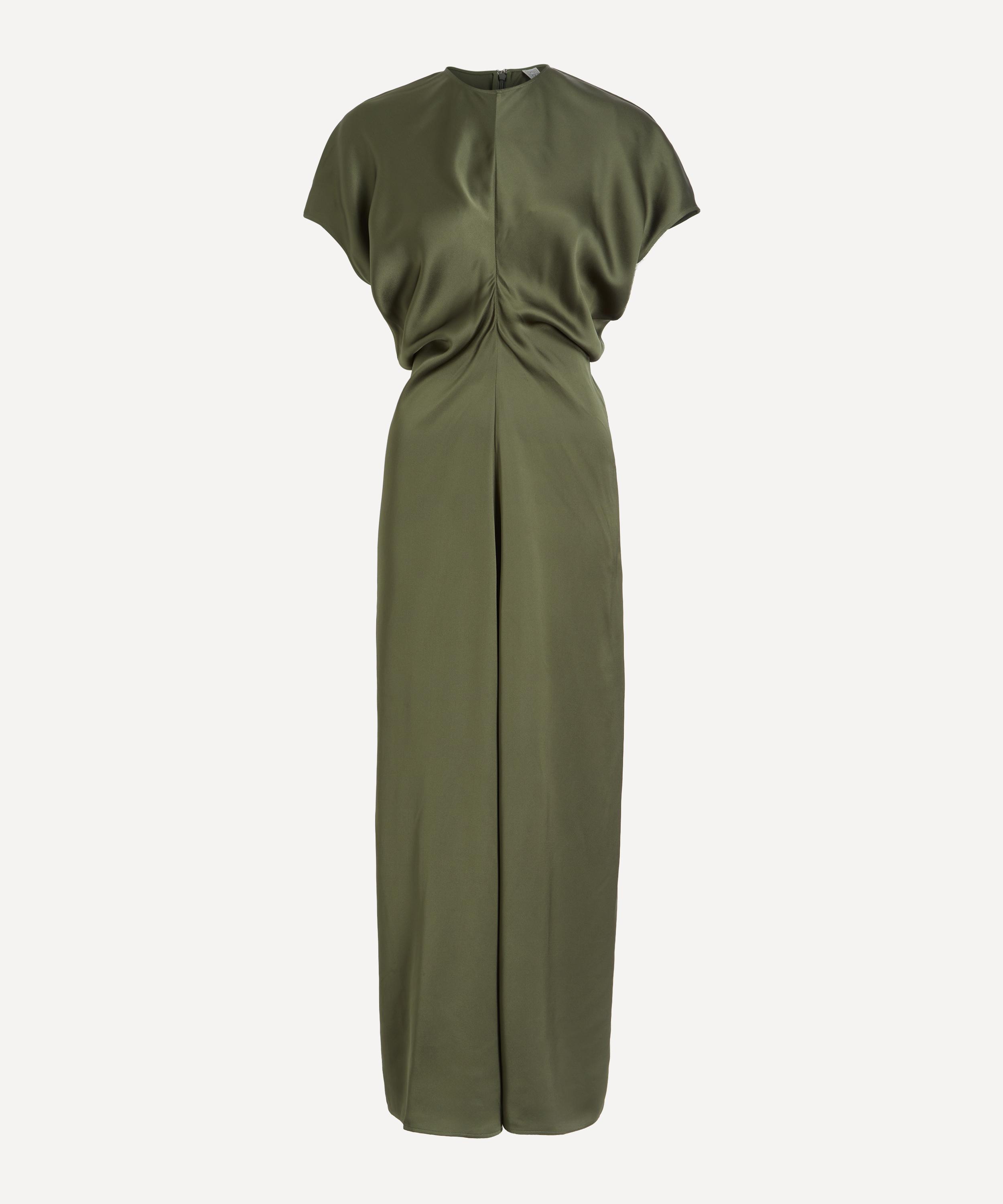 Toteme - Dark Green Slouch Waist Dress