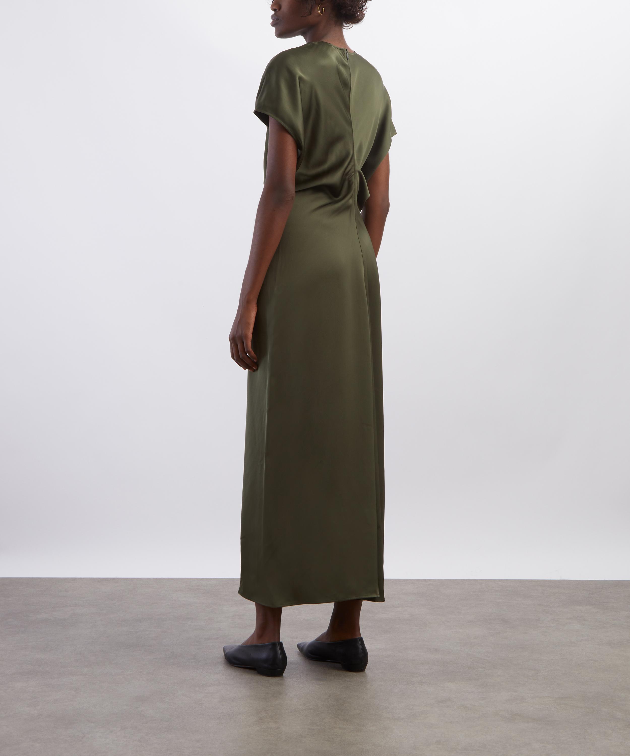 Toteme - Dark Green Slouch Waist Dress image number 3