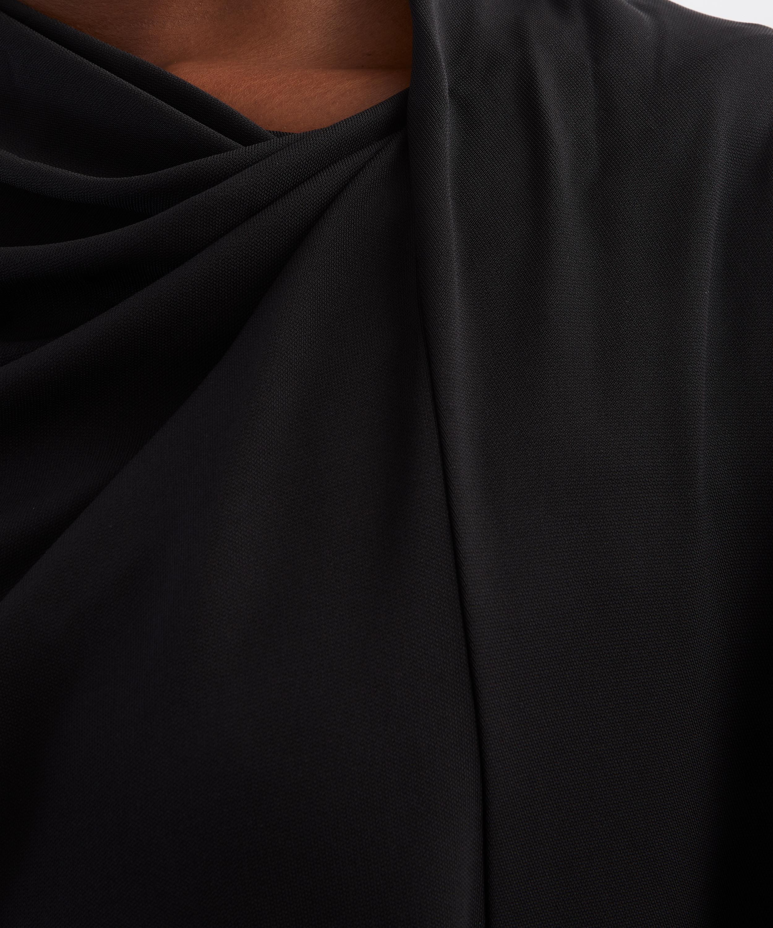 Toteme - Black Draped Blouse image number 4
