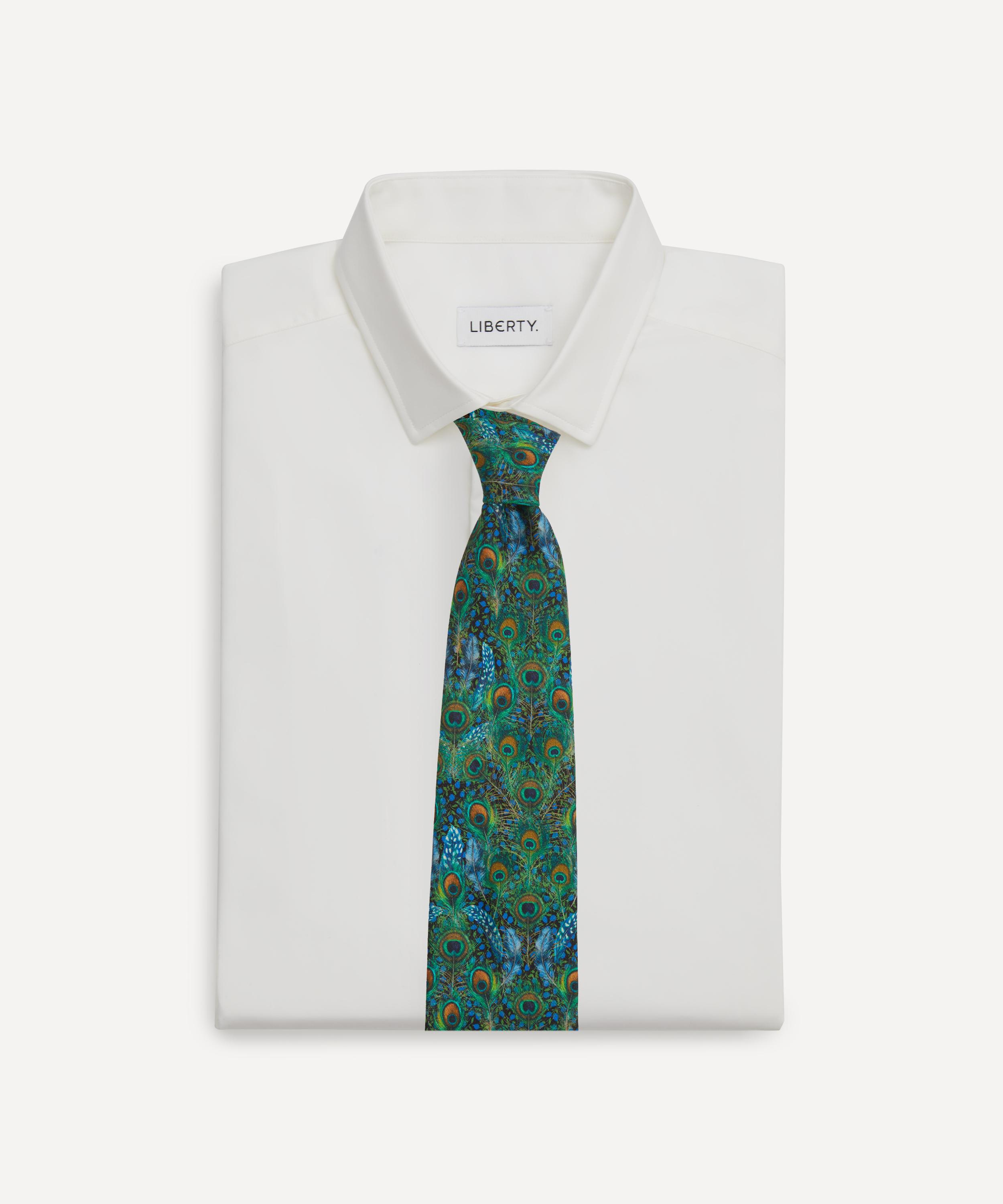 Liberty - Peacock Manor Silk Tie image number 2