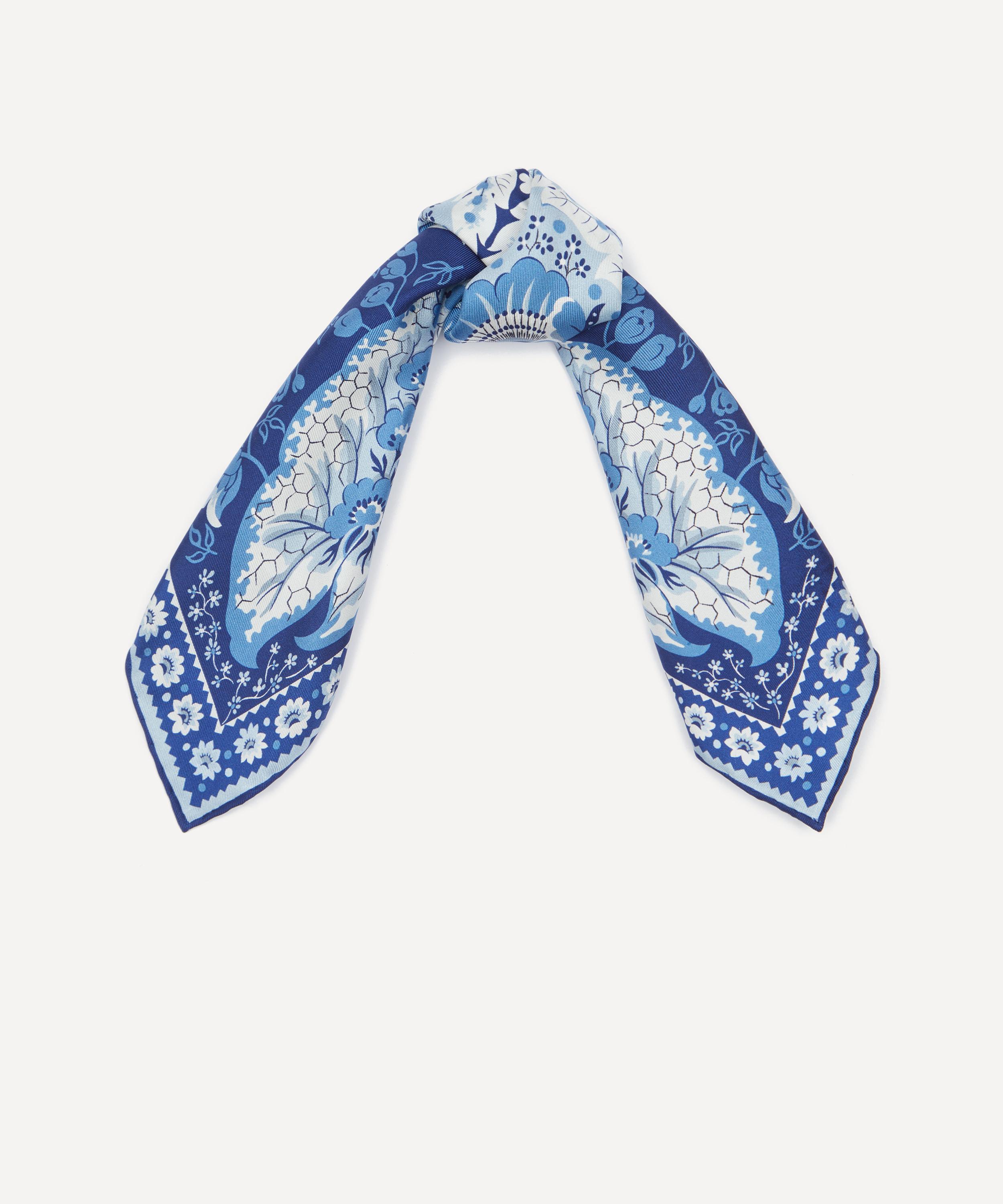 Liberty - Freyja Paisley Silk Pocket Square image number 1