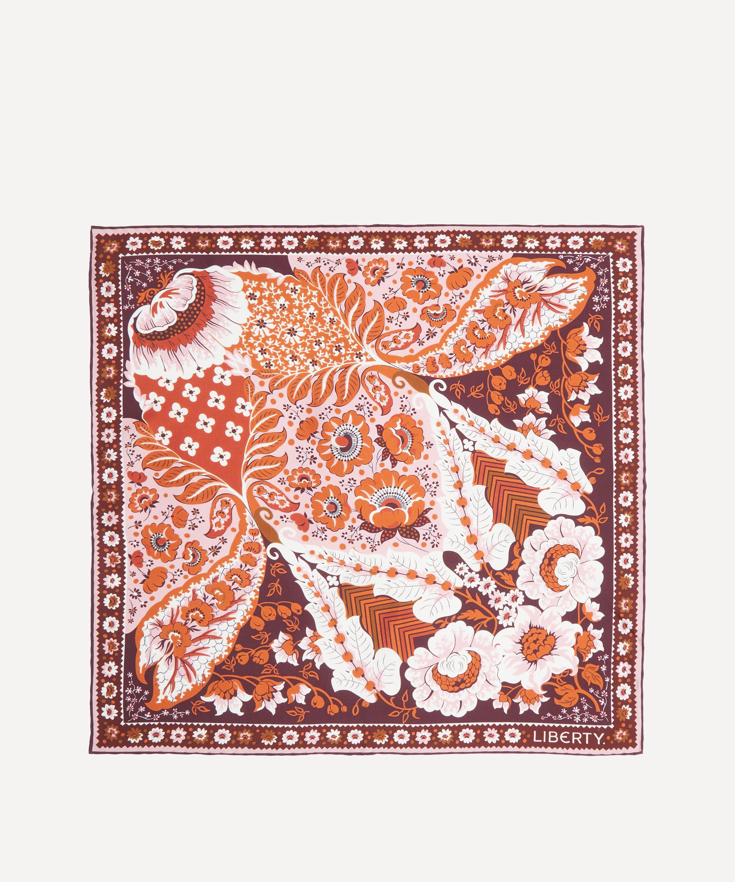 Liberty - Freyja Paisley Silk Pocket Square image number 1