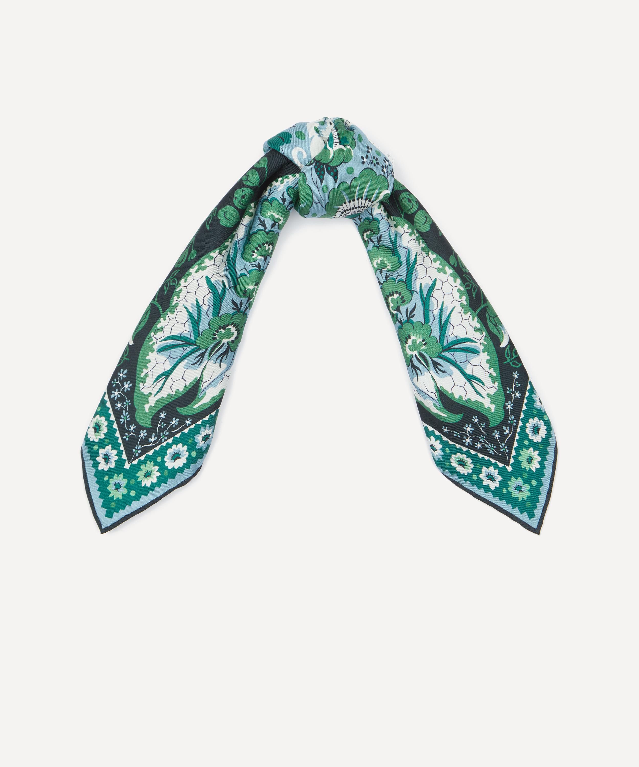 Liberty - Freyja Paisley Silk Pocket Square image number 1