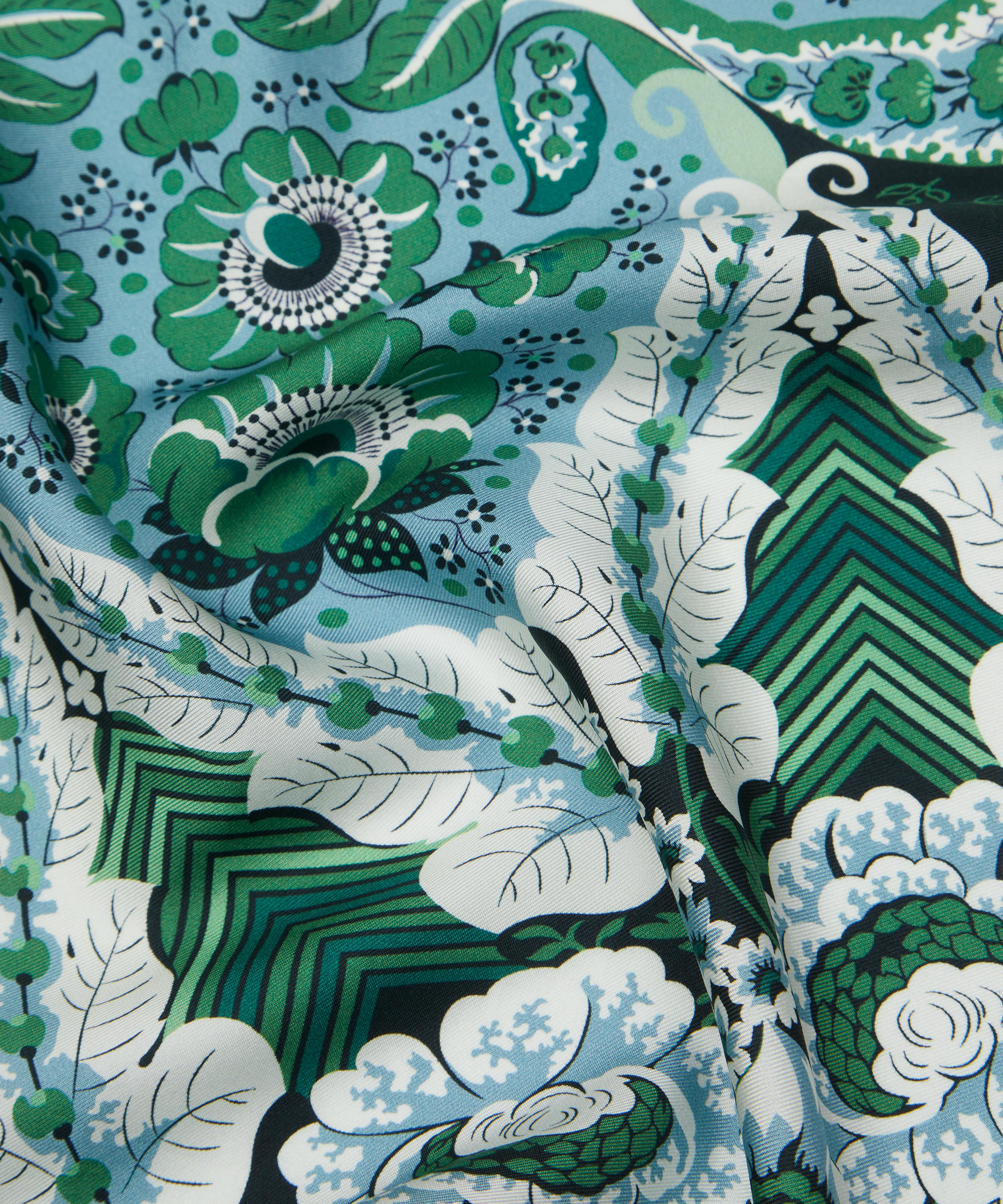 Liberty - Freyja Paisley Silk Pocket Square image number 3