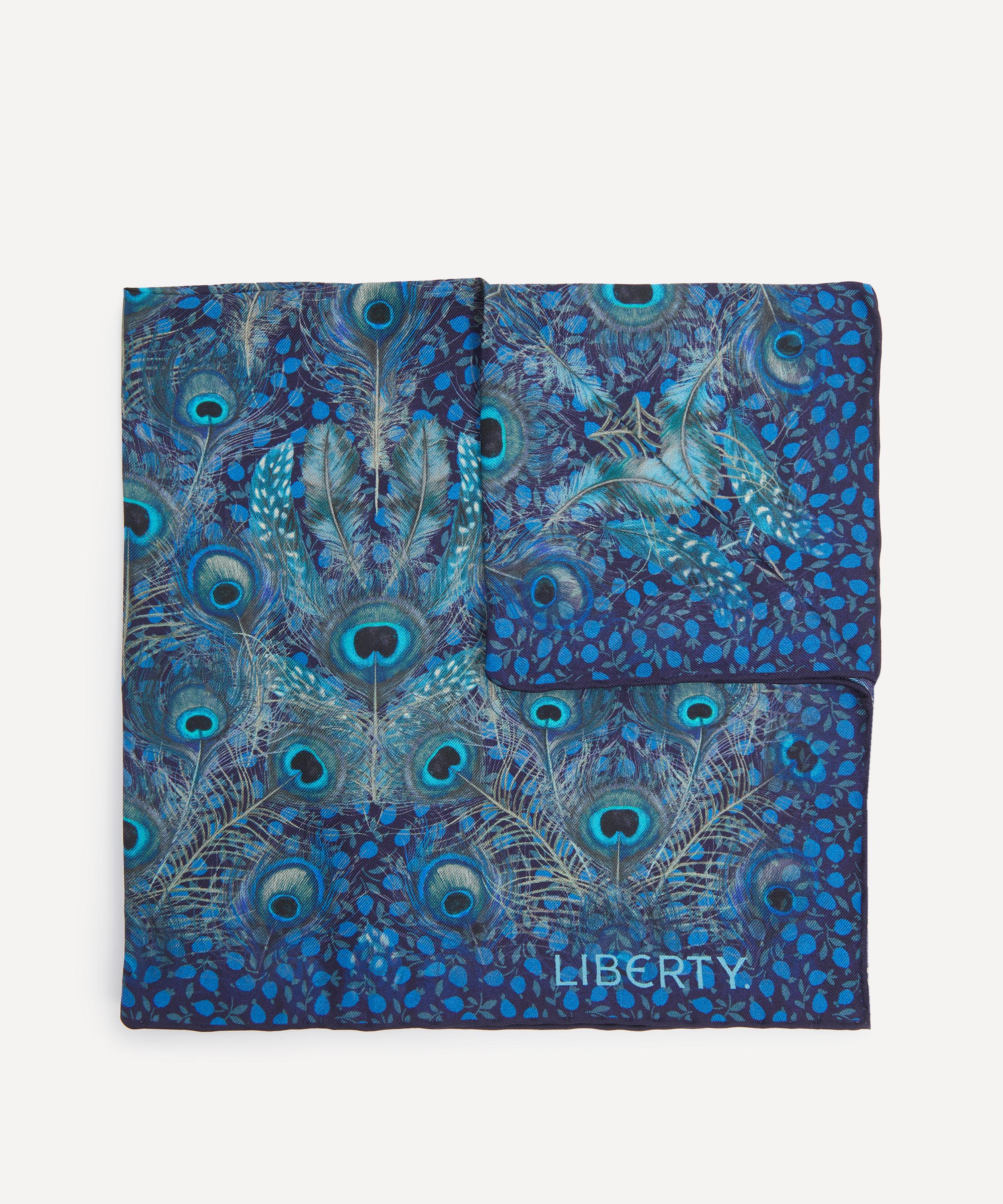 Liberty - Peacock Manor Silk Pocket Square