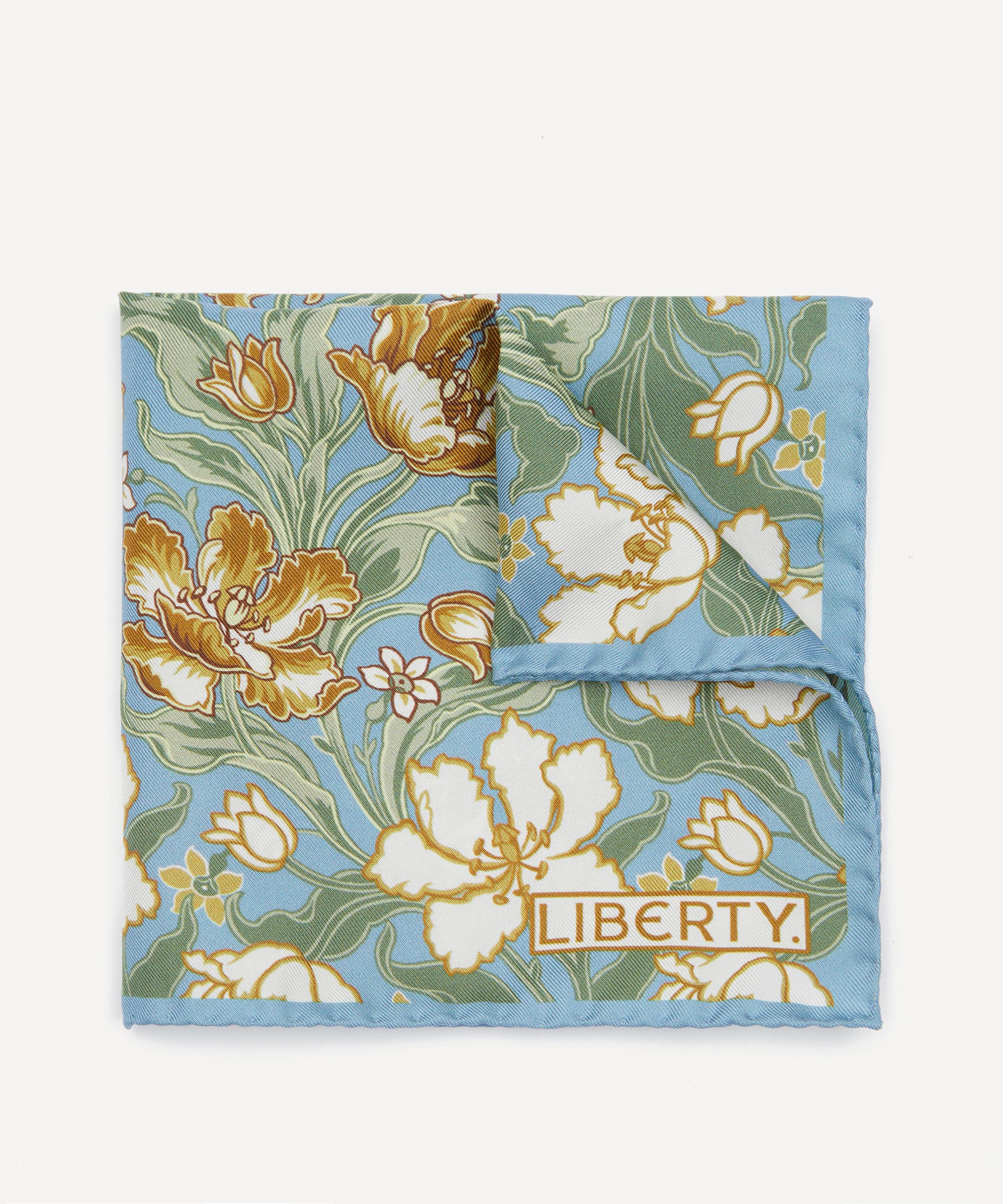 Liberty - Archive Tulip Garden Silk Pocket Square