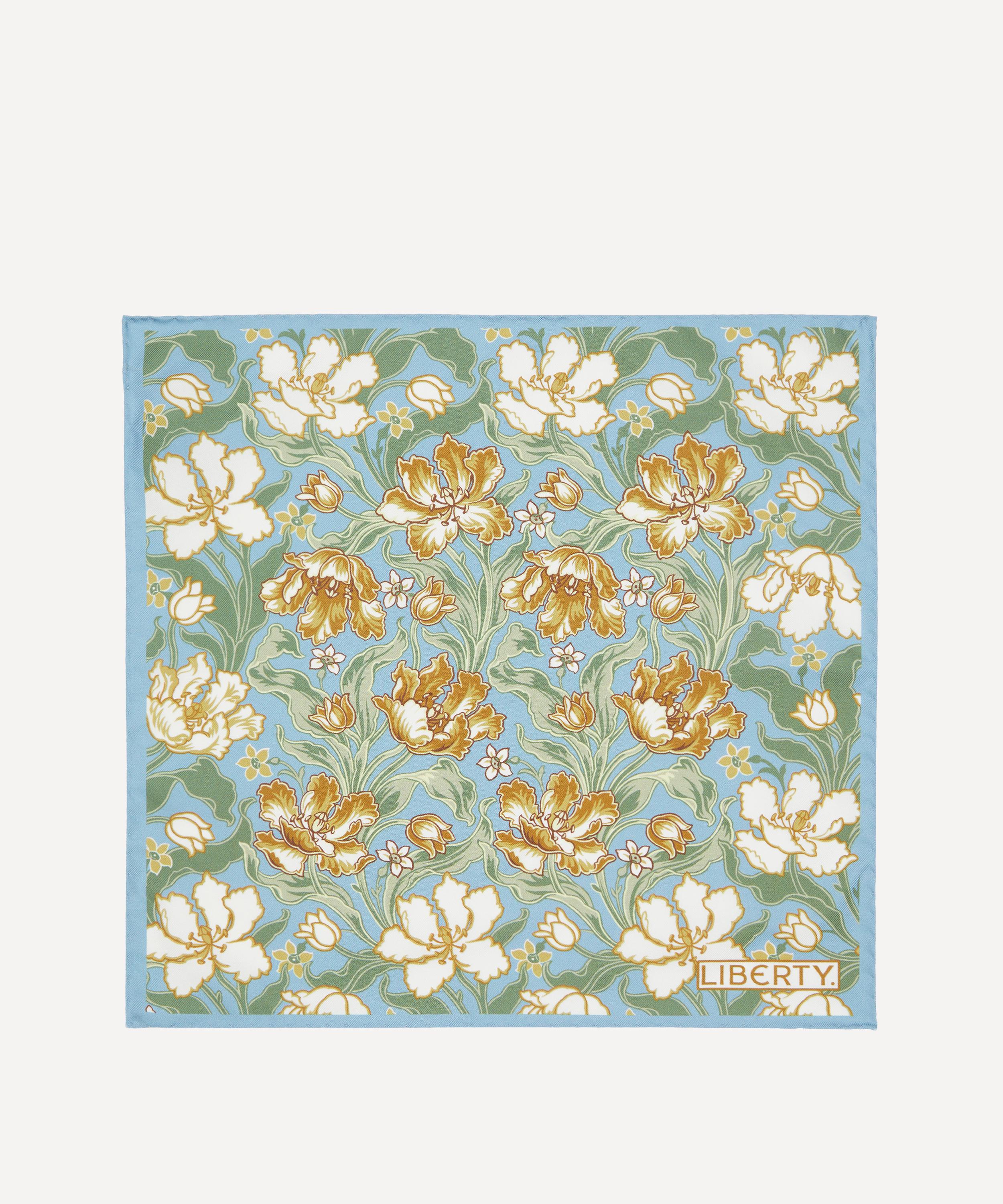 Liberty - Archive Tulip Garden Silk Pocket Square image number 2