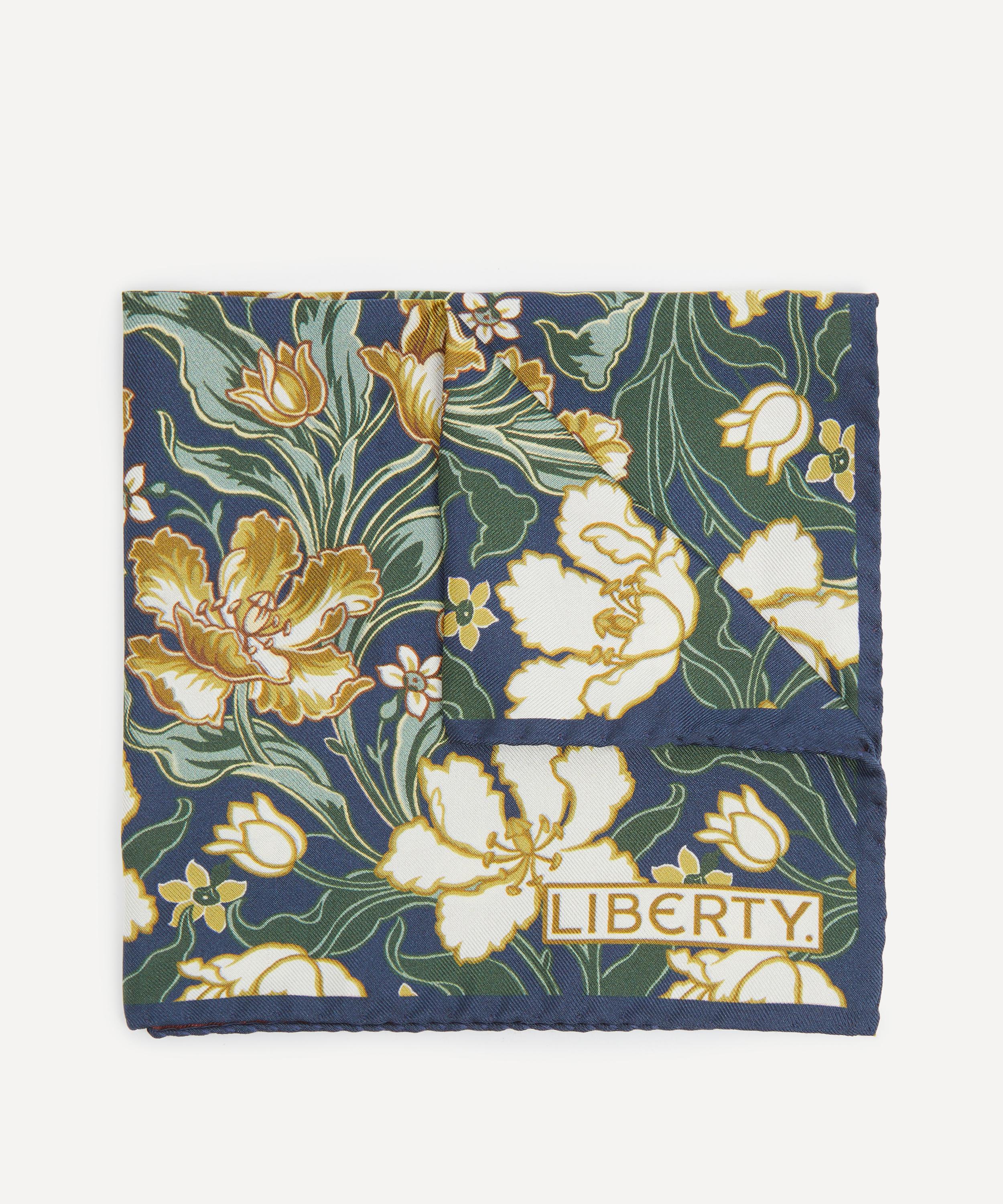 Liberty - Archive Tulip Garden Silk Pocket Square