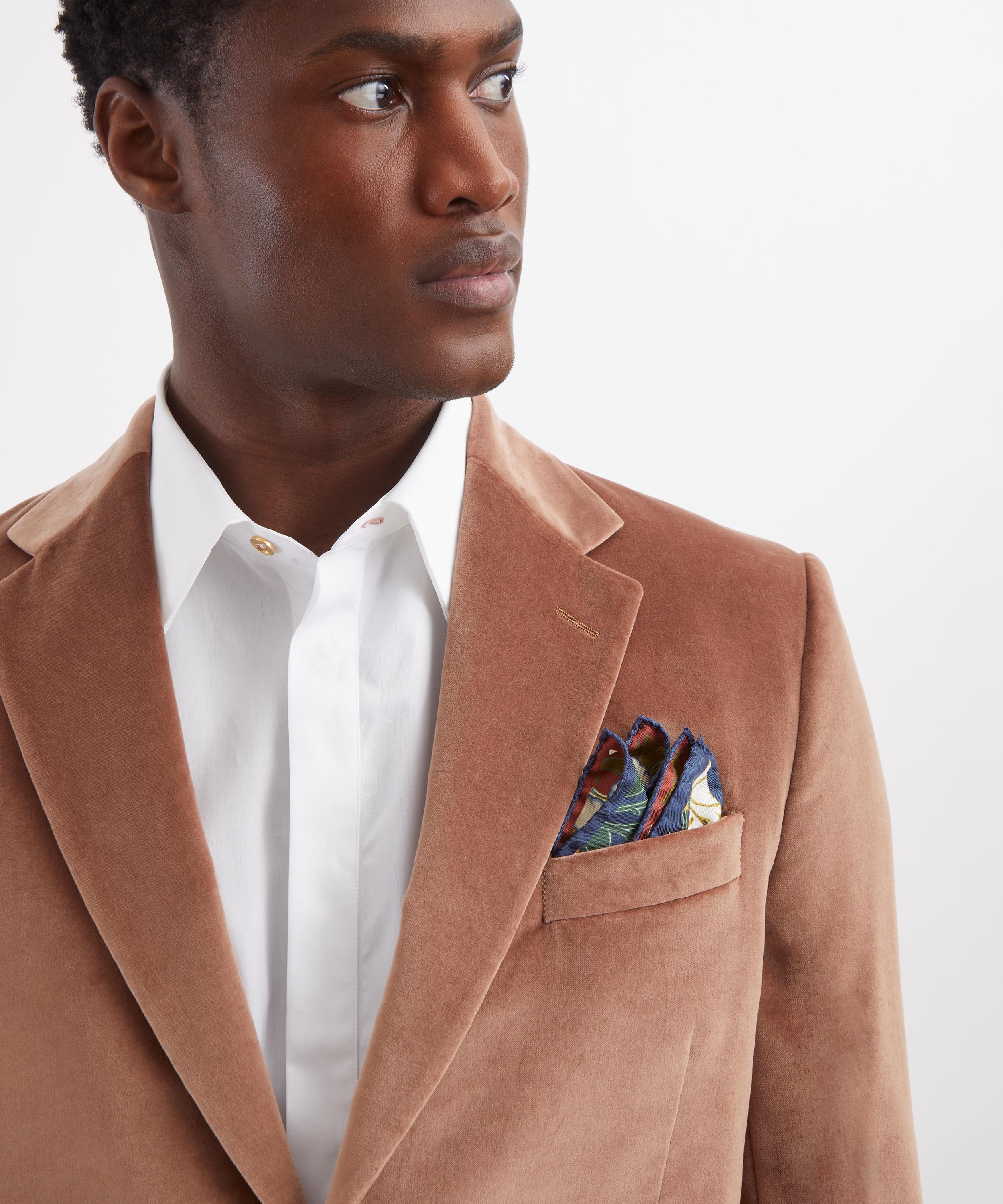 Liberty - Archive Tulip Garden Silk Pocket Square image number 1