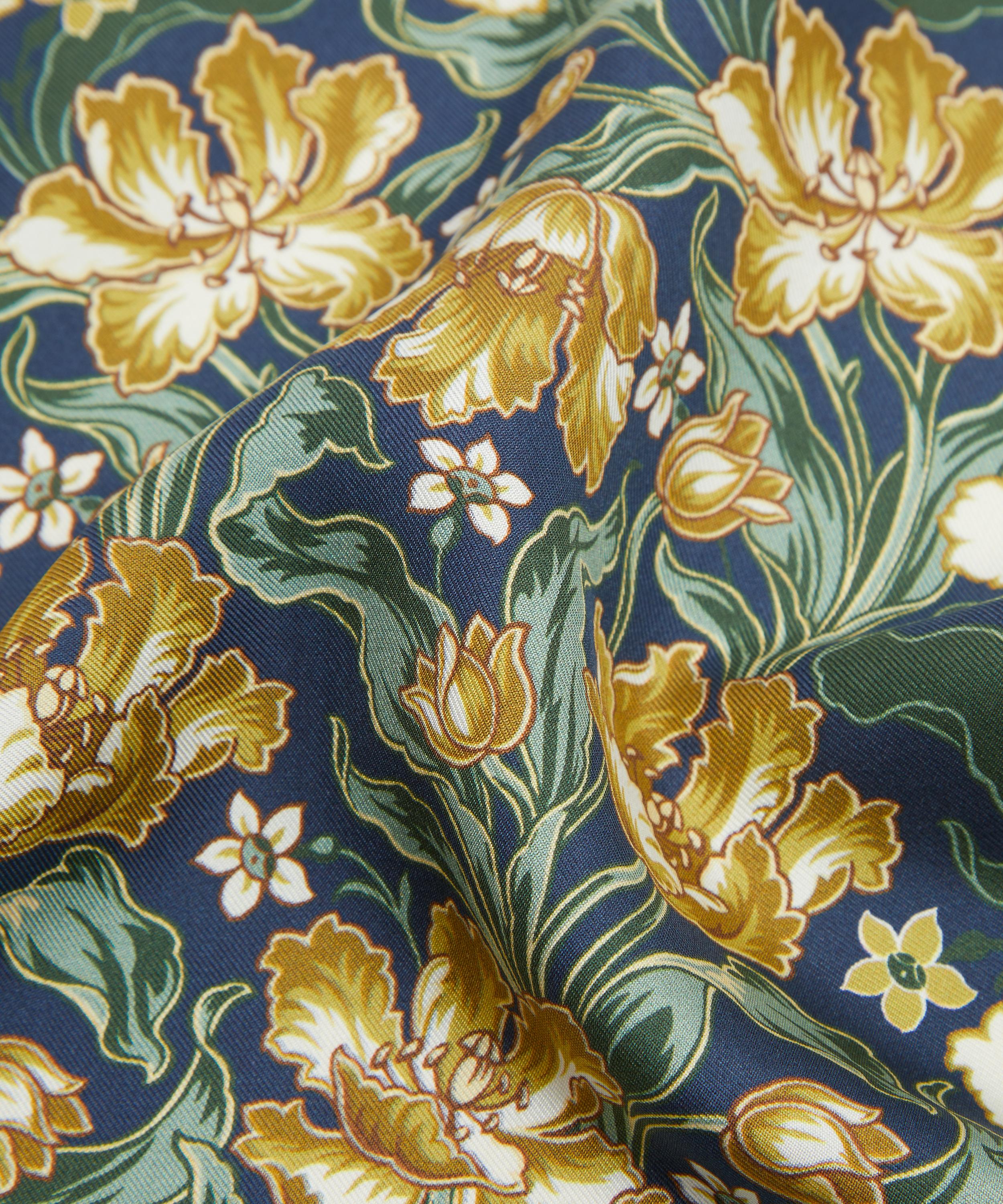 Liberty - Archive Tulip Garden Silk Pocket Square image number 3